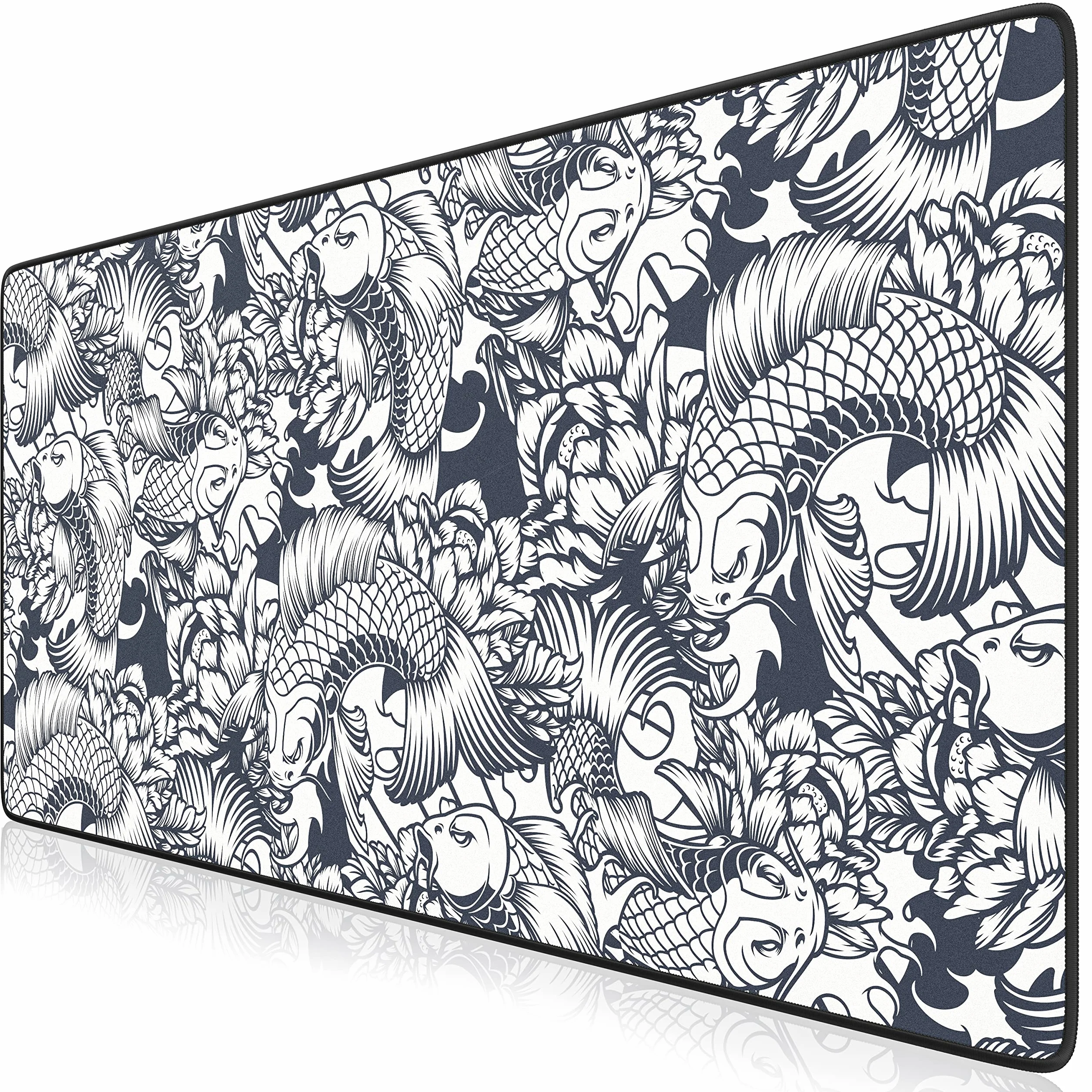TITANWOLF Tapis de Souris Gaming XXL 900x400mm, Mouse Pad Bureau Gamer Extra Large Tissu Antidérapant Haute Précision