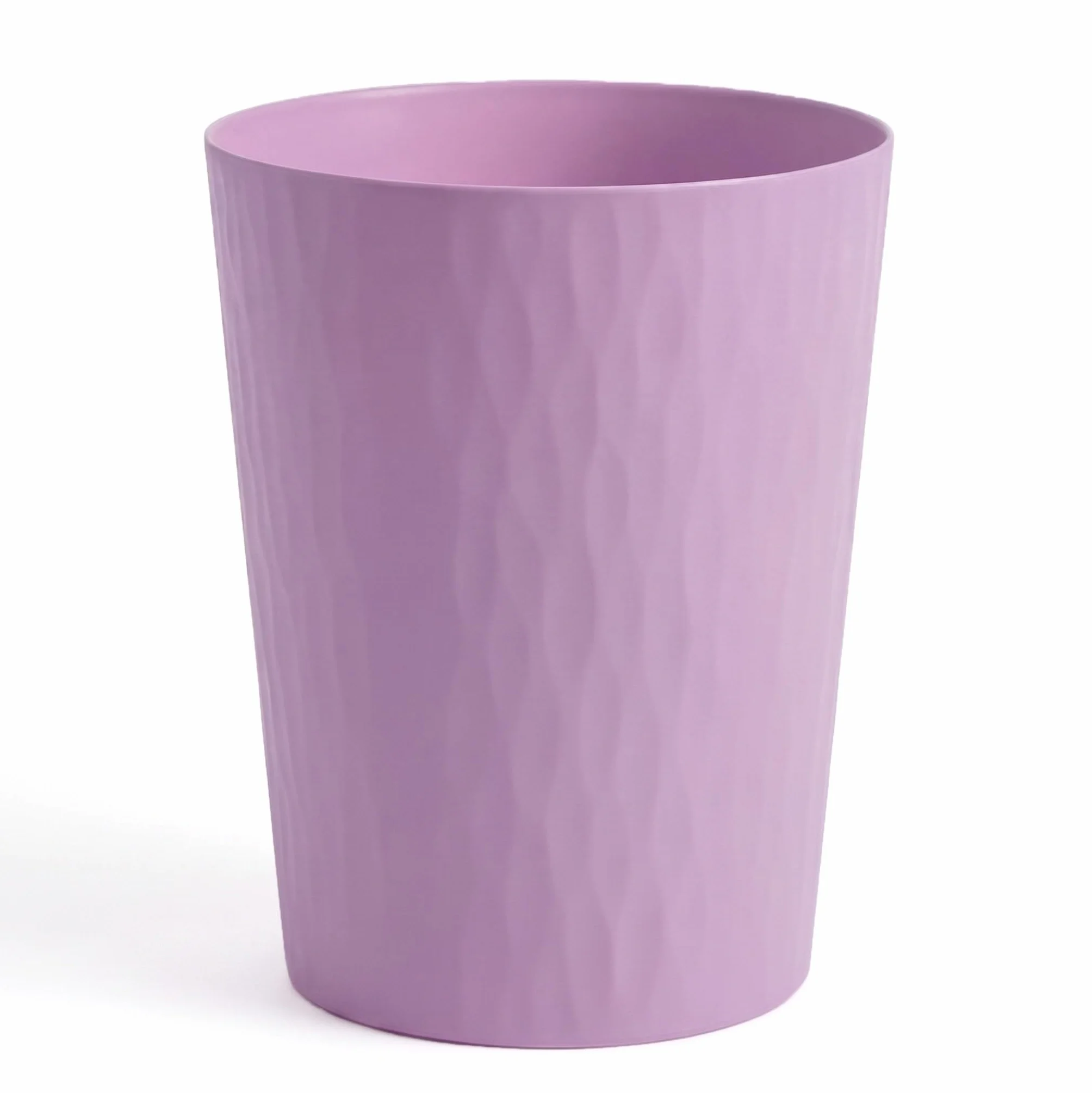 Poubelle en plastique 12L 30 cm Corbeille à papier Lila pour bureau cuisine chambre