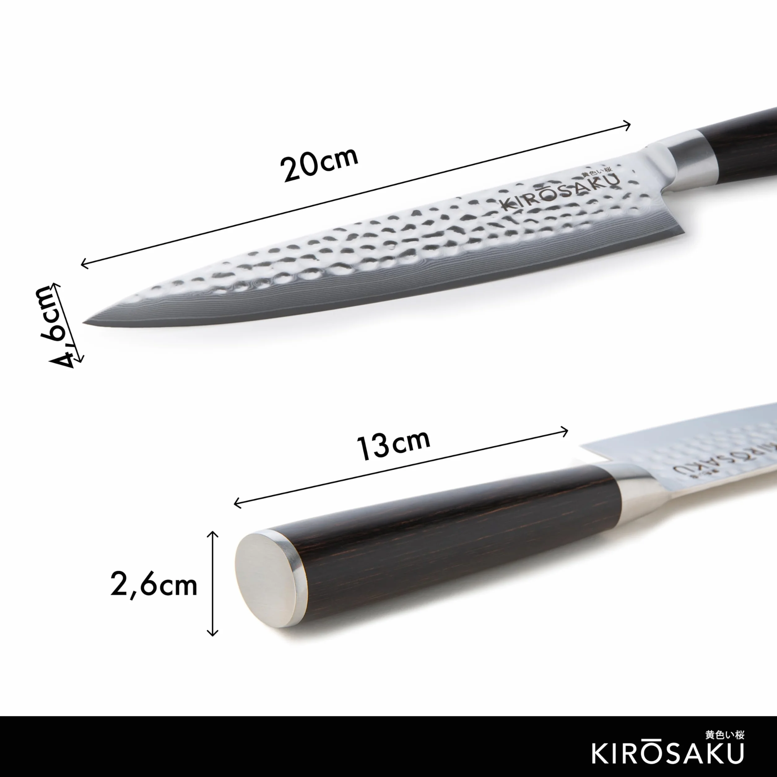 Couteau Cuisine De Qualité Supérieure 20 Cm - Couteau Japonais Très Tranchant En Acier Damas Haute Qualité, Couteau De Cuisine Polyvalent, Couteau Cuisine à Sushi.