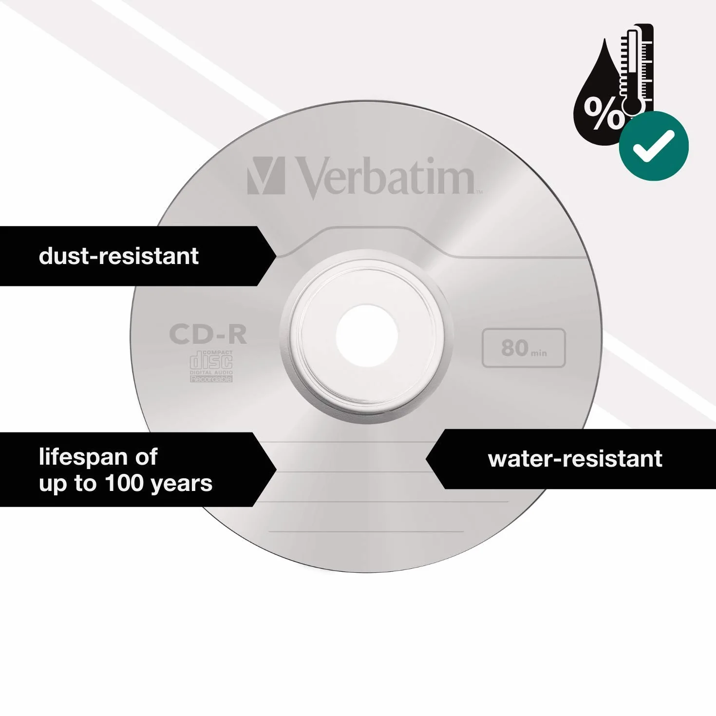 Verbatim 43365 CD-R 80min 16x Lot de 10