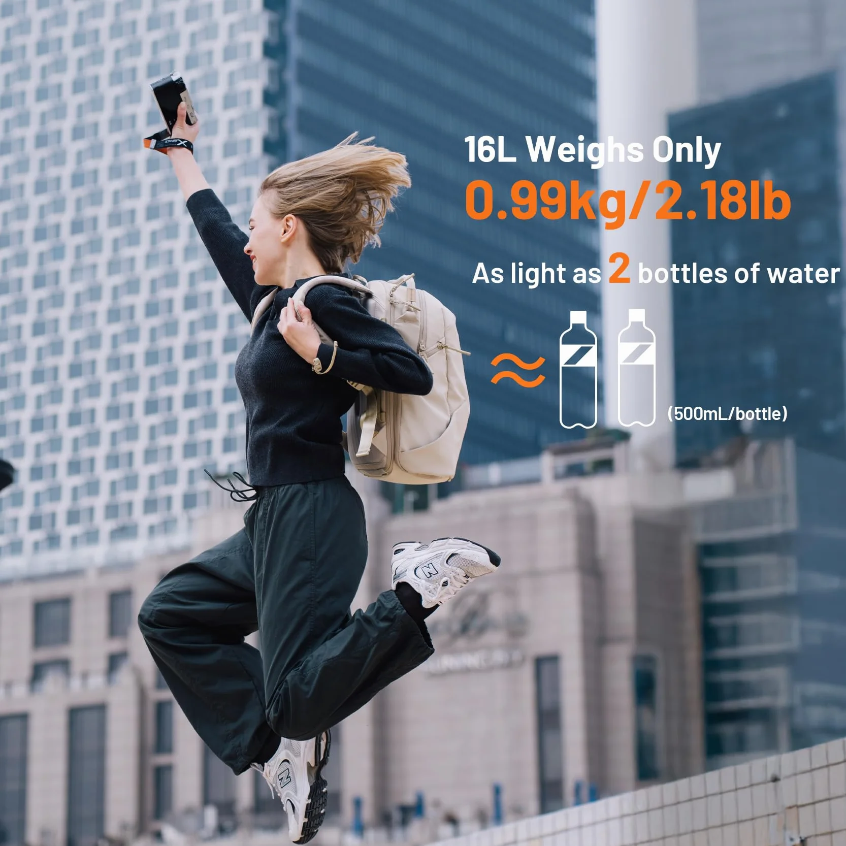 PGYTECH OneGo Lite Plecak na aparat fotograficzny, 16 l, lekki, odporny na działanie wody, plecak dla fotografki do miasta i podróży, torba na aparat fotograficzny, kompatybilny z lustrzankami Sony