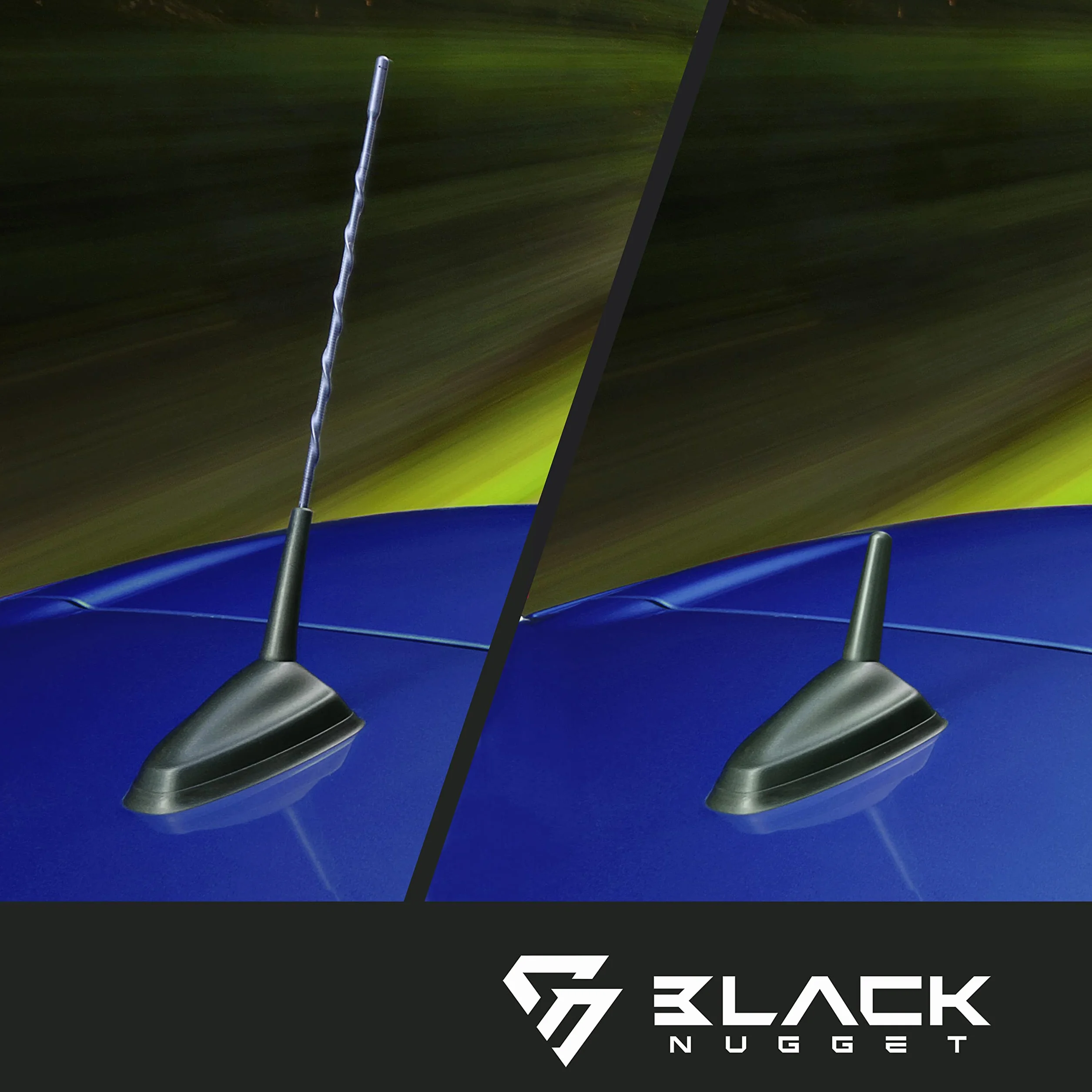 BlackNugget® Car Antenna 5cm - Uniwersalna antena samochodowa - Antena dachowa z pierwszorzędną jakością odbioru - Antena do odbioru AM & FM