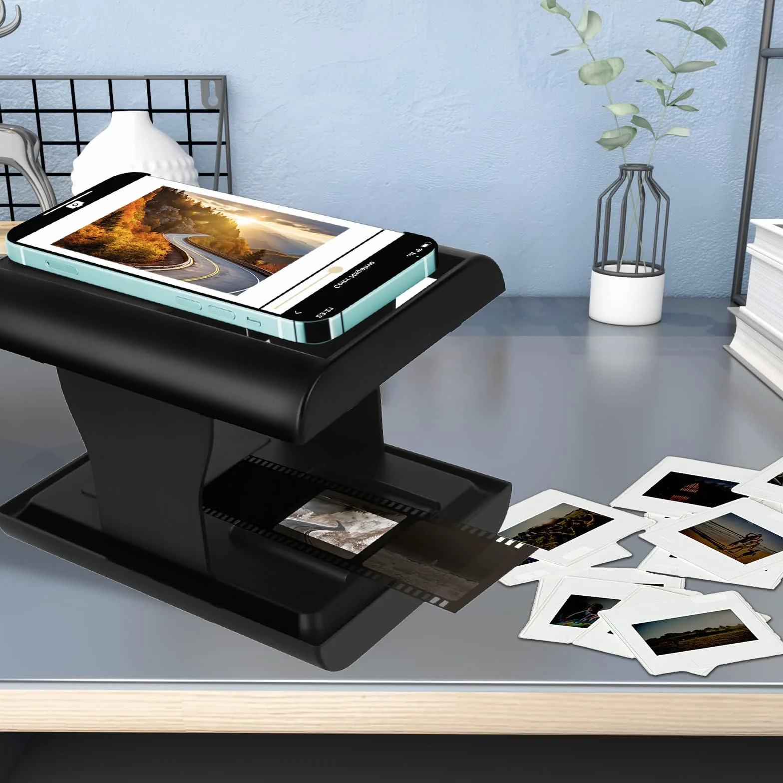 Scanner de films 35 mm, scanner de diapositives positifs et négatifs, scanner photo