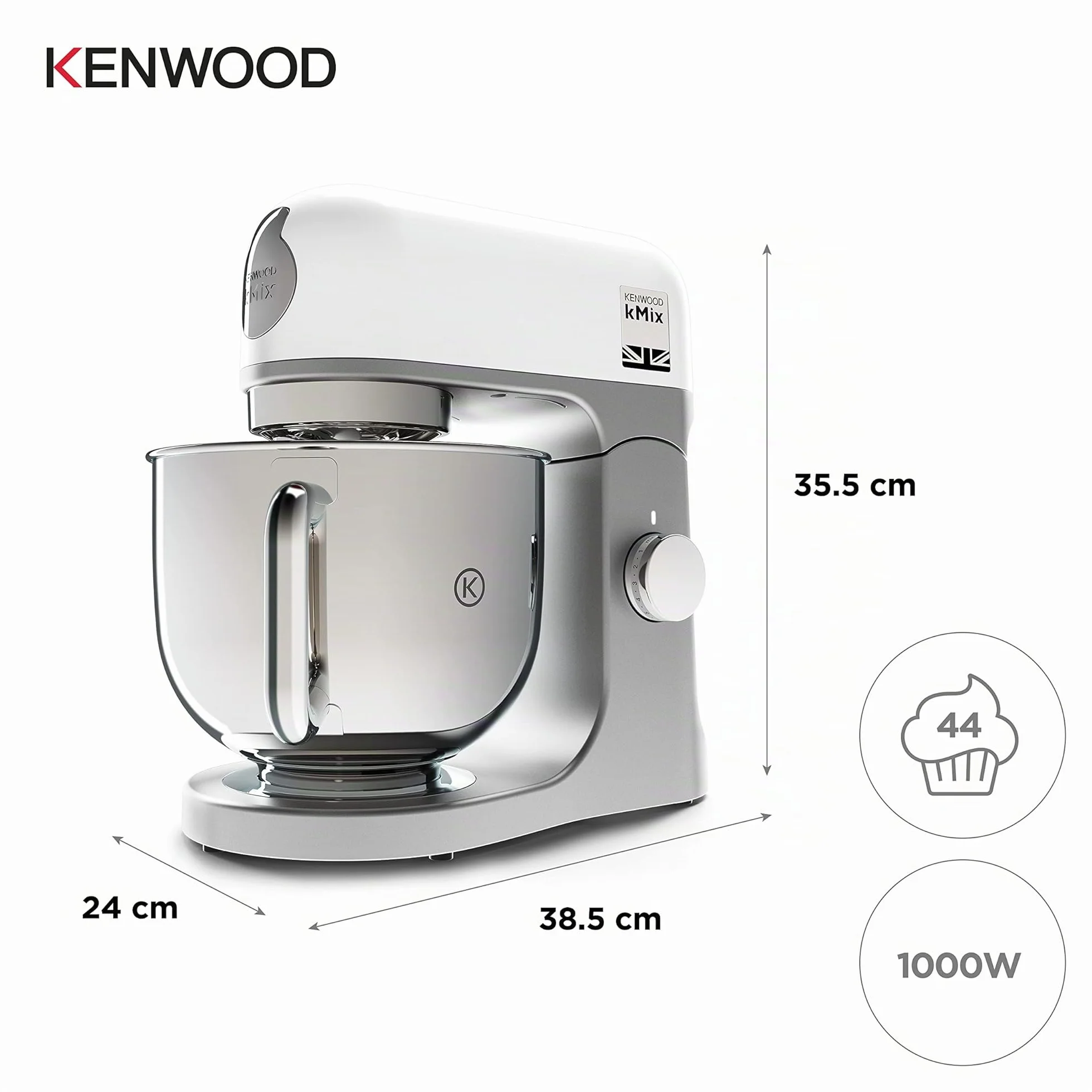 Robot pâtissier KENWOOD KMX750WH Blanc 1000 W 5 L