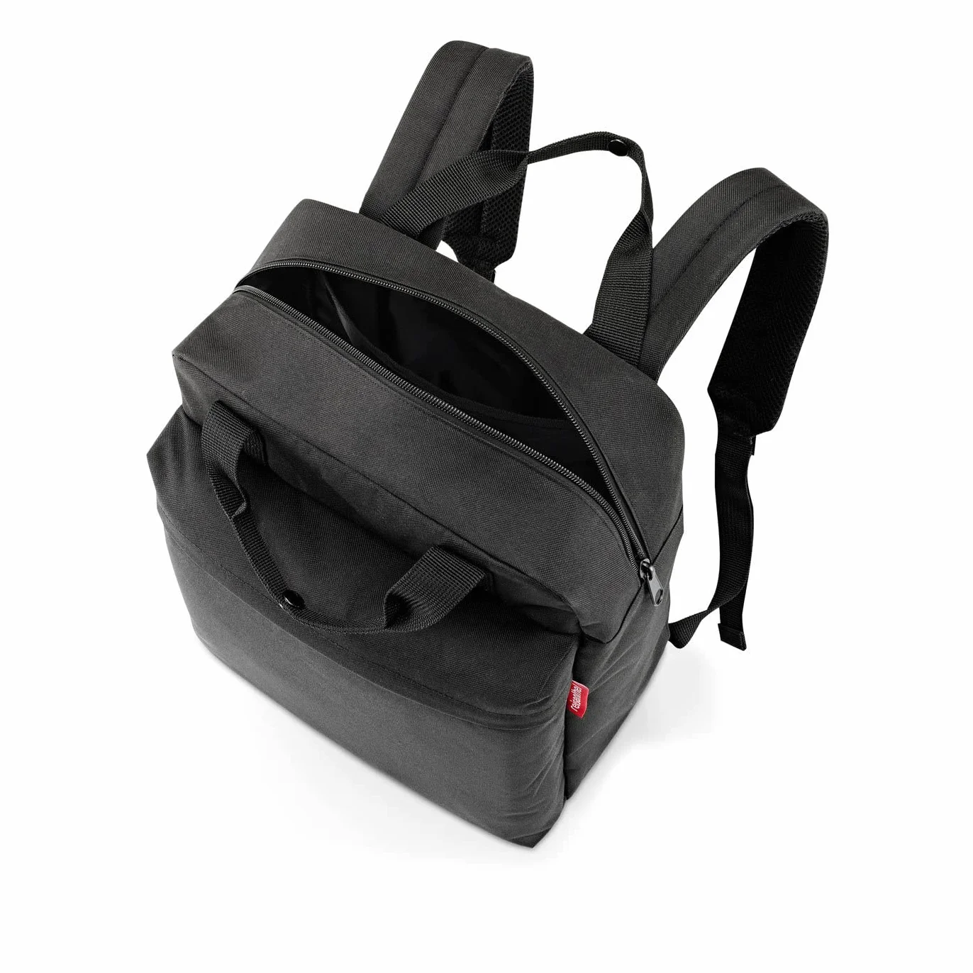 reisenthel allday backpack M – uniwersalny plecak na co dzień, w podróży, na zakupy lub do pracy – wodoodporny, dopuszczony do użytku na bagaż podręczny, czarny, m