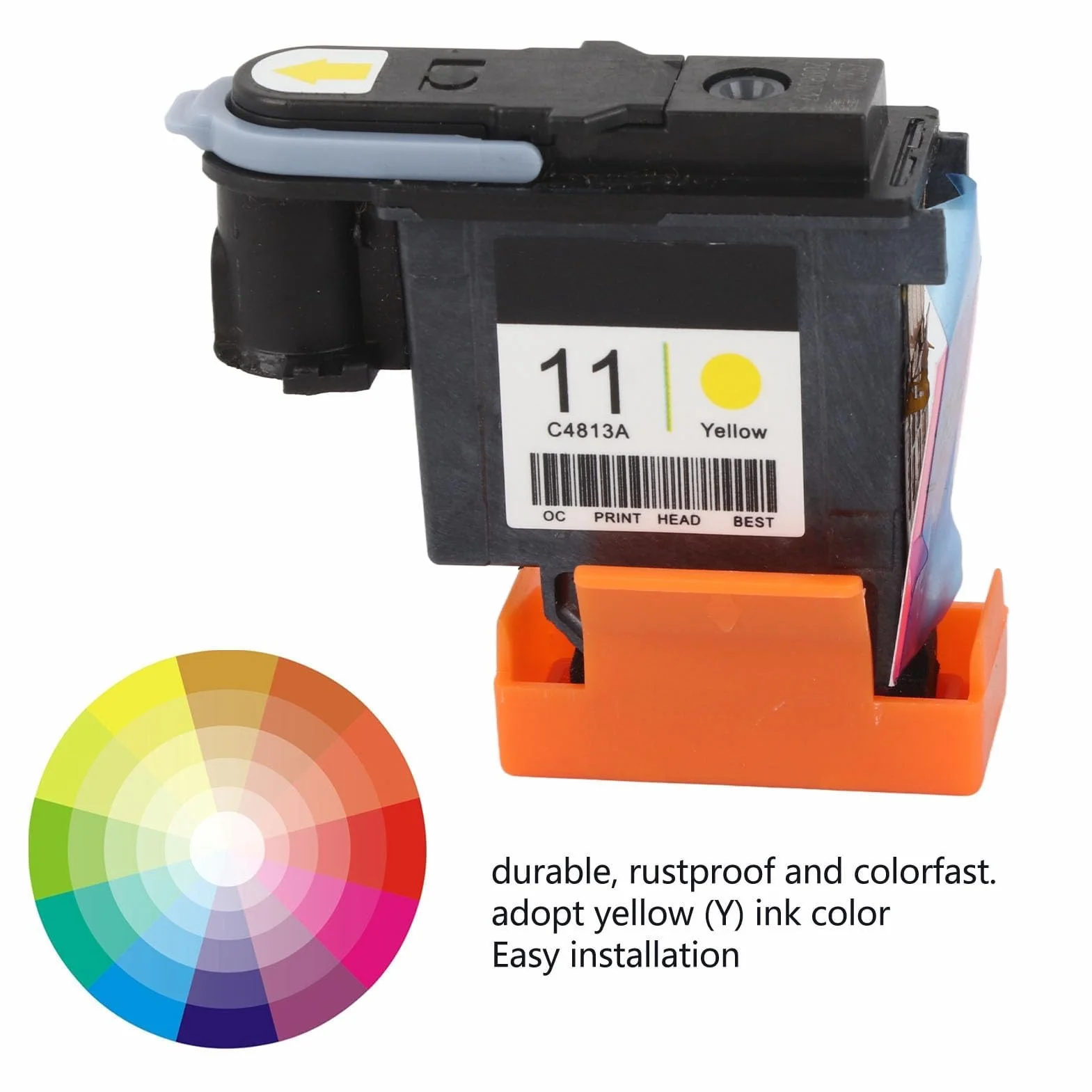 Conception Jet Treah Imprinthe ABS Colorfast Imprimante Tête d'impression Jaune pour HP Designjet 100 110 111 500 510 800 813