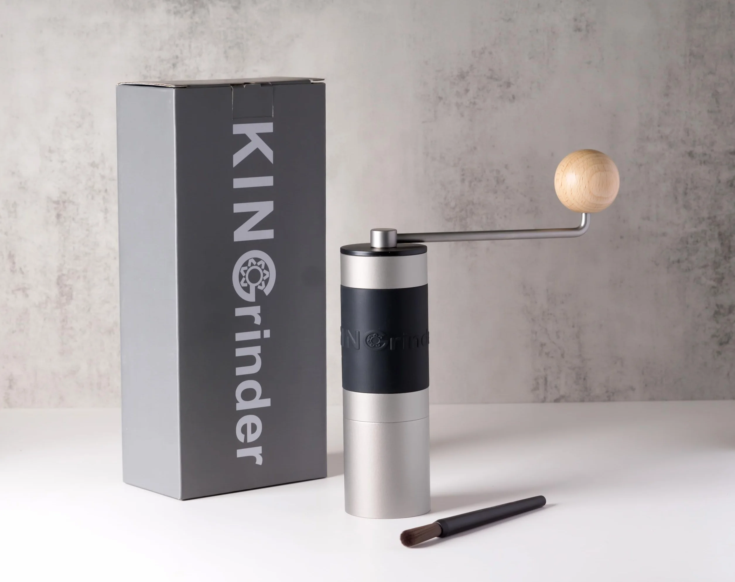 【Argenté】KINGrinder K2 moulin à café manuel avec 140 niveaux de mouture réglables pour French Press, filtre et espresso, capacité 20–25 g