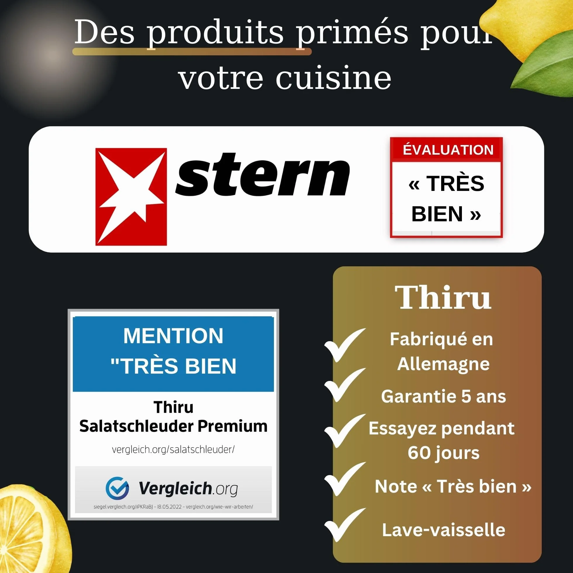 Thiru Ciseaux à volaille professionnels - Ciseaux de cuisine à ressort pour droitiers et gauchers