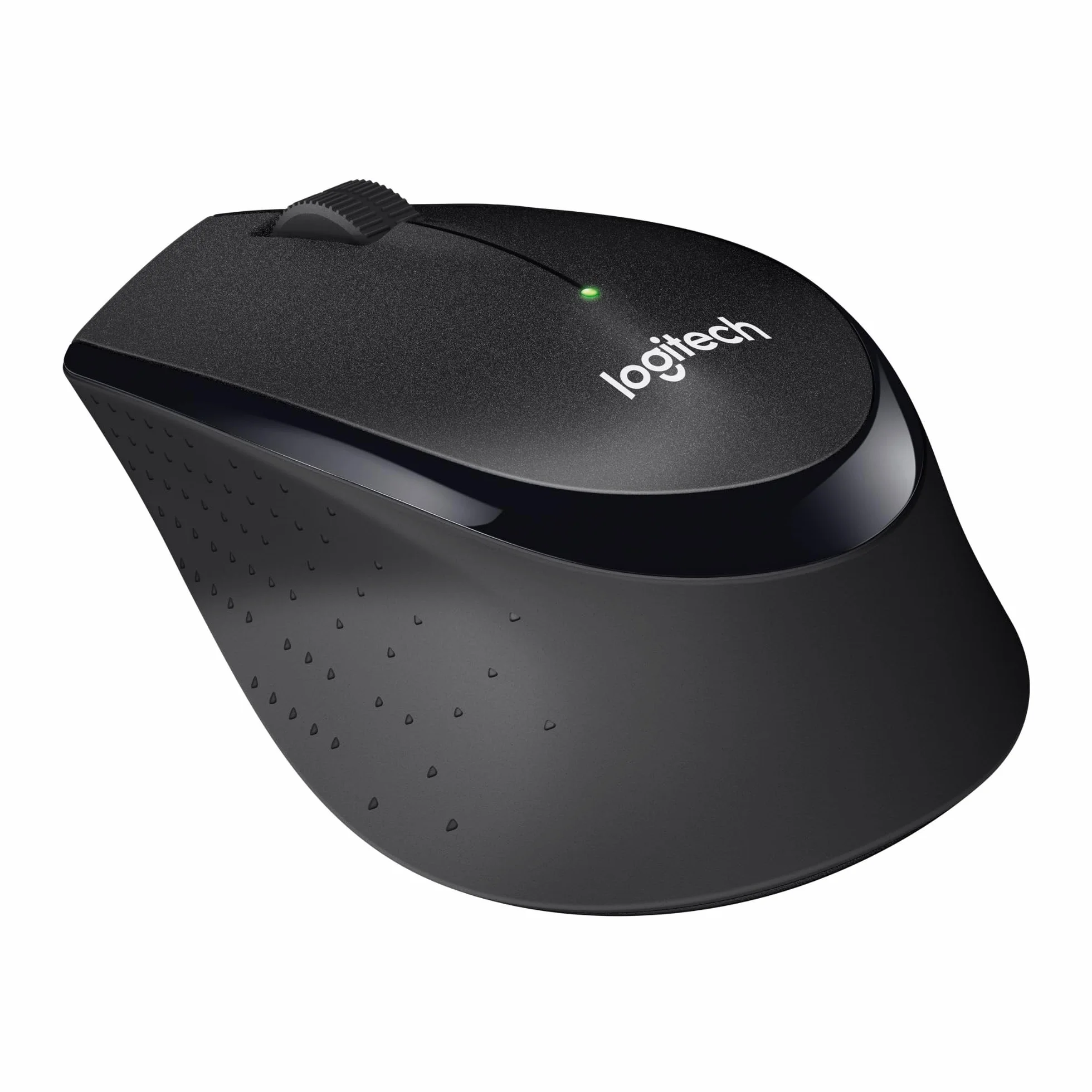 Logitech M330 Silent Plus Mysz bezprzewodowa, 2.4GHz z nanoodbiornikiem USB, 1000 DPI śledzenie optyczne, żywotność baterii 2 lata, kompatybilna z PC, Mac, Laptop, Chromebookem - Czarny