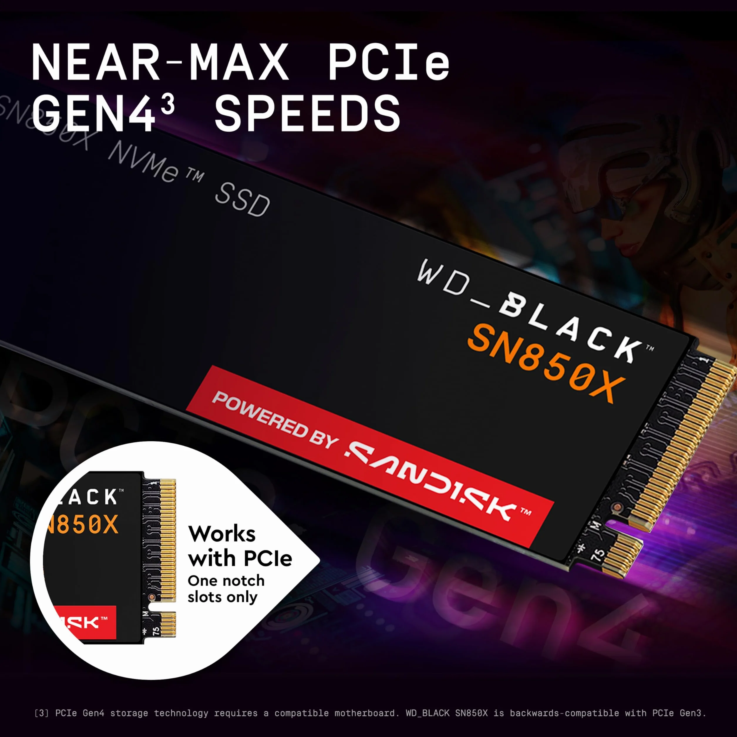 Wd Sn850X WDS100T2X0E Dysk Ssd, Czarny, 1 TB