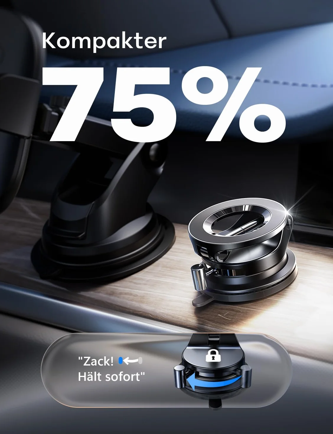 LISEN Dla Magsafe Car Mount Próżniowy Uchwyt Magnetyczny Do Telefonu Samochodowego [95% Adsorpcja] Akcesoria Samochodowe Uchwyt Do Zasysania Paneli Rozdzielczej Dla iPhone 16 15 14 13 12 Pro Max