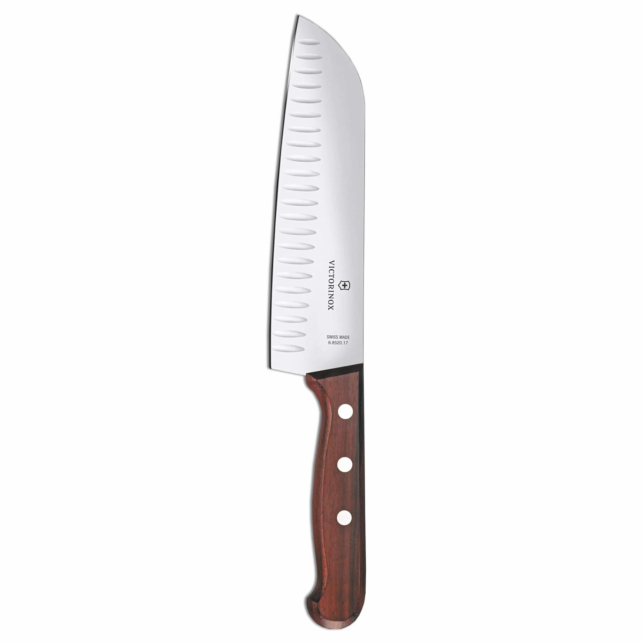 Victorinox Wood Couteau Santoku, Érable Modifié, Lame Alvéolée, 17 Cm, Boîte Cadeau