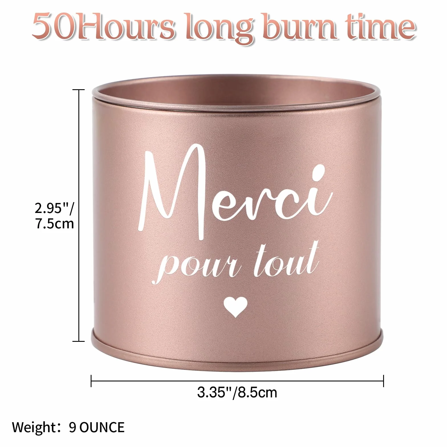 Bougies Parfumées Lavande Merci Maitresse D'école Cadeau 9oz