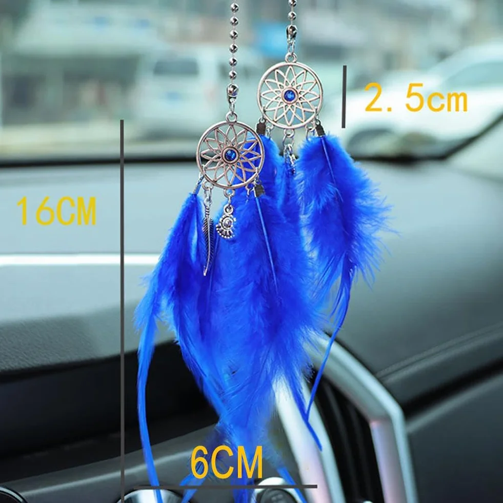Attrape-rêves voiture décoration suspendre cristal pendentif cadeau fille blanc