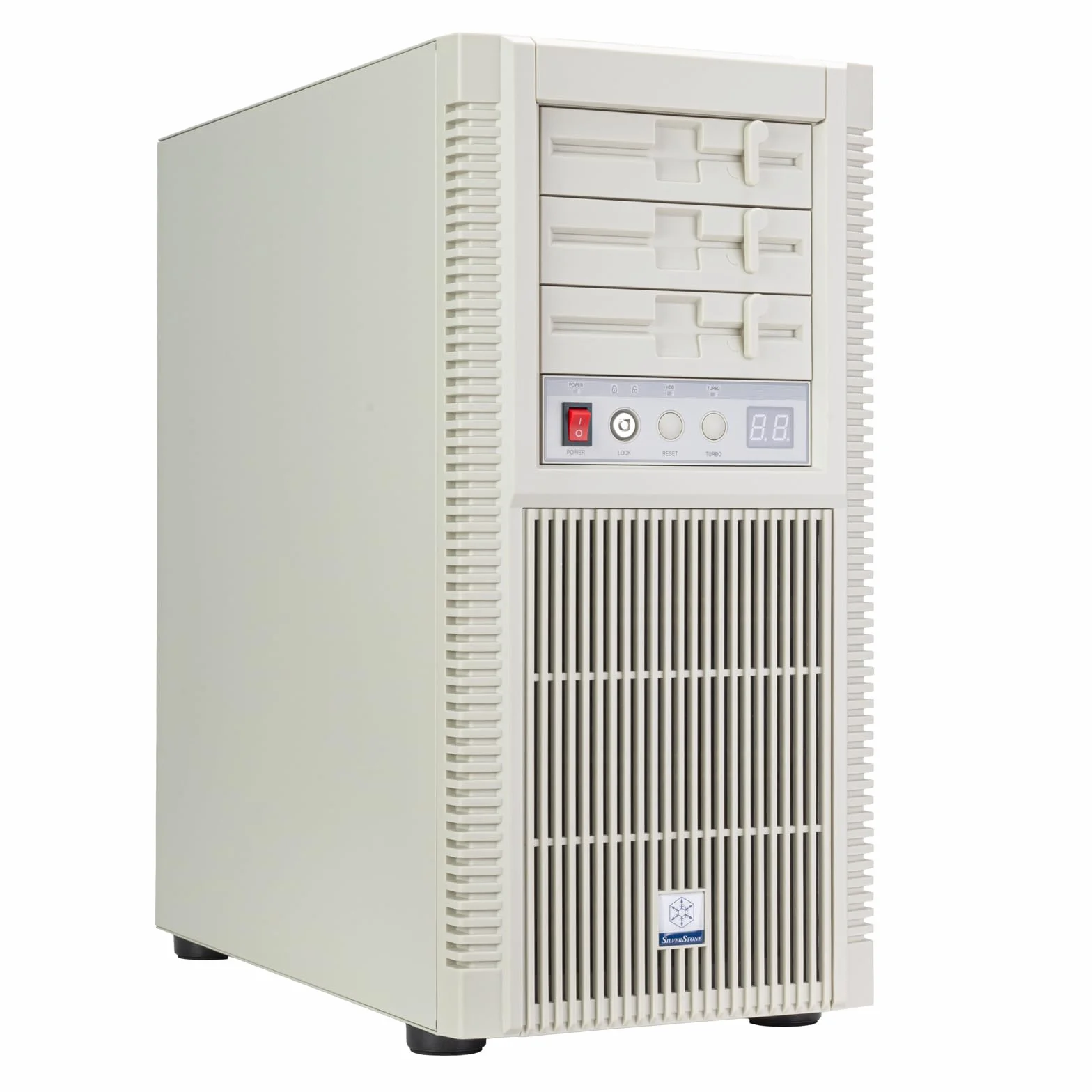 Silverstone TechnologyFLP02 — obudowa typu tower inspirowana stylem retro z wydajnym chłodzeniem i obsługą rozszerzeń, SST-FLP02W