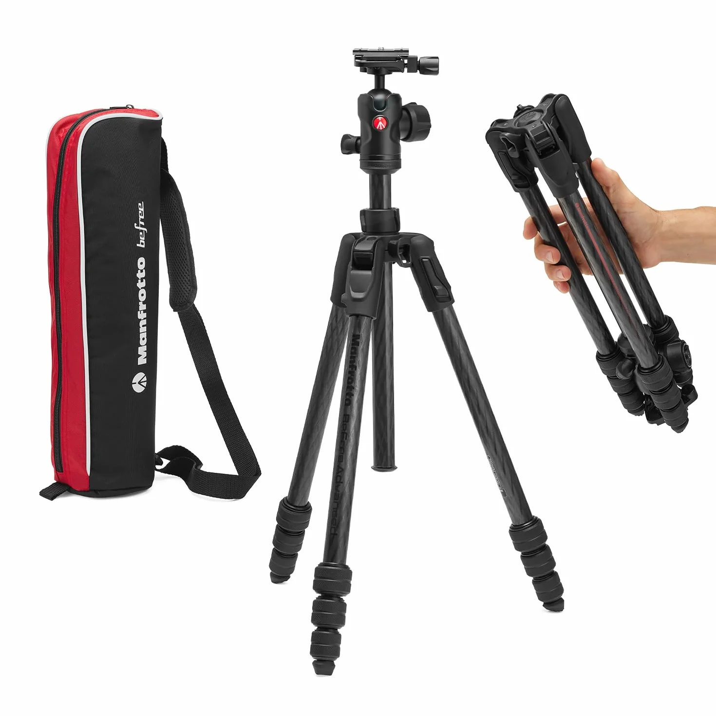 MANFROTTO Kit Befree Advanced AS Carbone bagues de Serrage