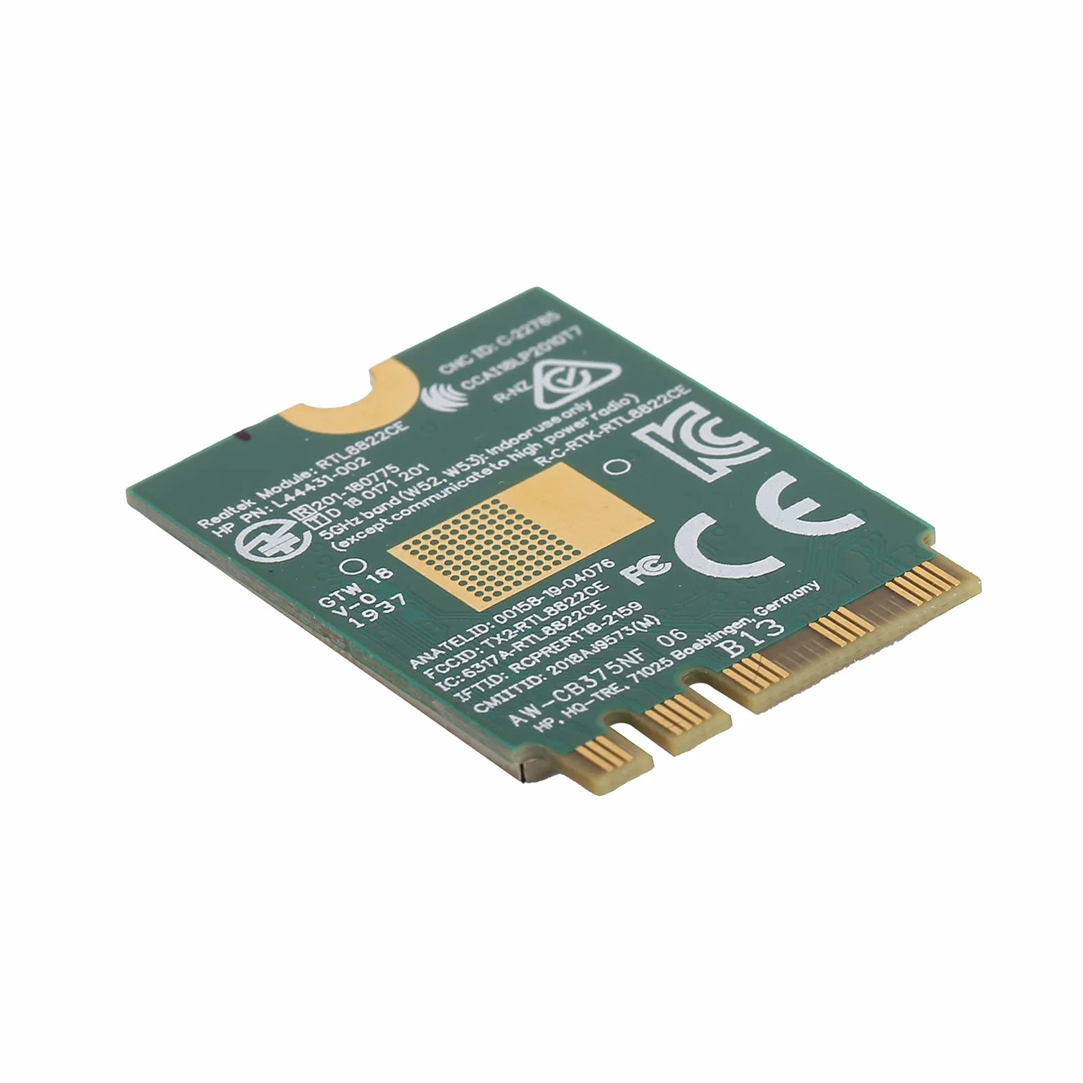 Karta Sieci Bezprzewodowej na PC, moduł WiFi Akcesoria Komputerowe 2.4/5.0GHz Bluetooth 5.0 M.2 NGFF Karta Sieci Bezprzewodowej 802.11a/b/g/n/ac RTL8822CE