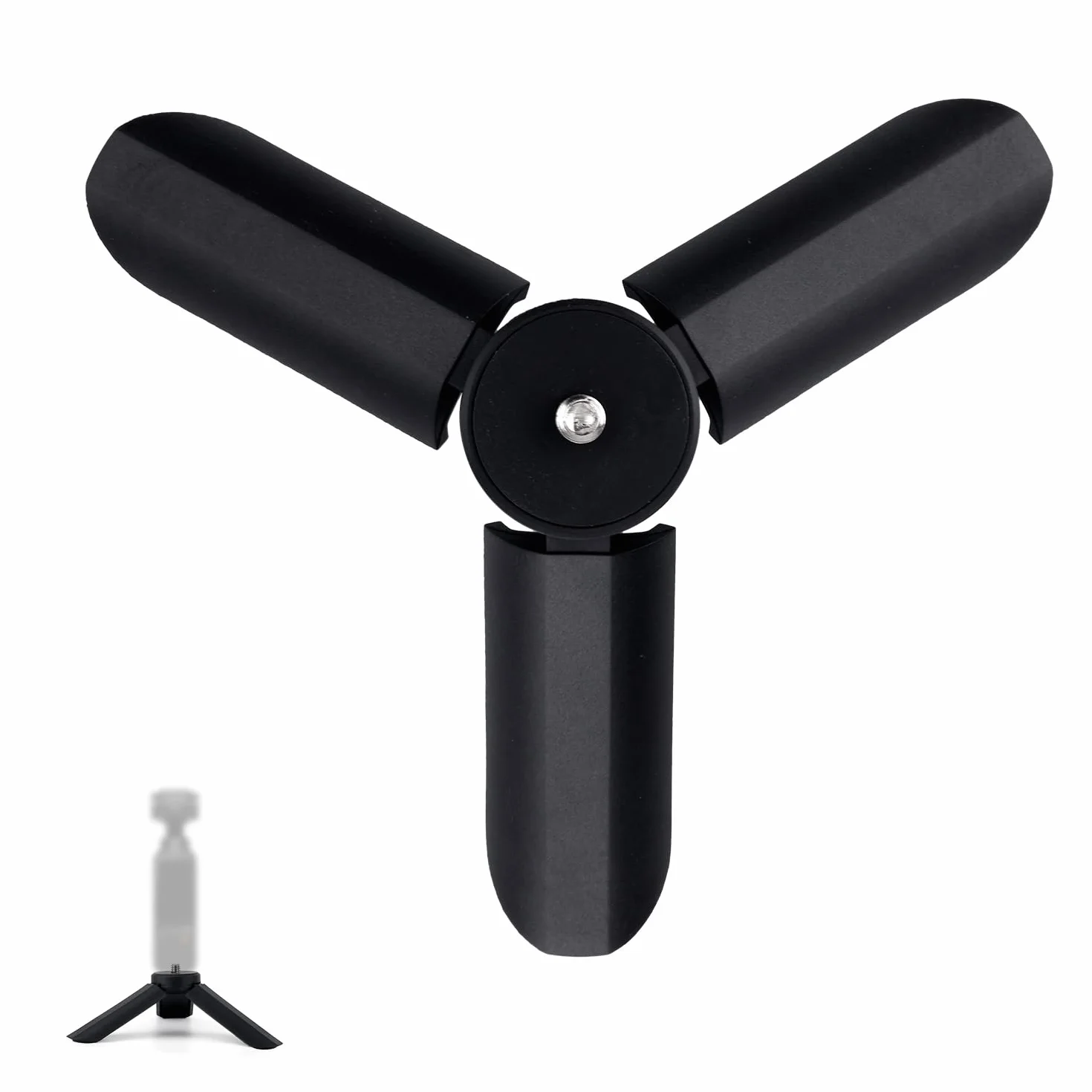 BOXOB Miniaturowy Statyw do DJI Osmo Pocket 3 i 2, Przenośny Statyw Uchwyt Stołowy Lekki Kijek do Selfie Wygodny Uchwyt Praktyczne Akcesoria Urządzeń Cyfrowych(Czarny)