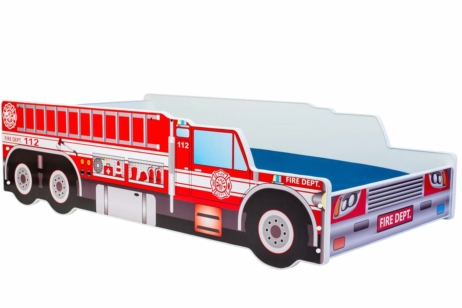 KOBI Lit Enfant Camion de Pompier 140x70