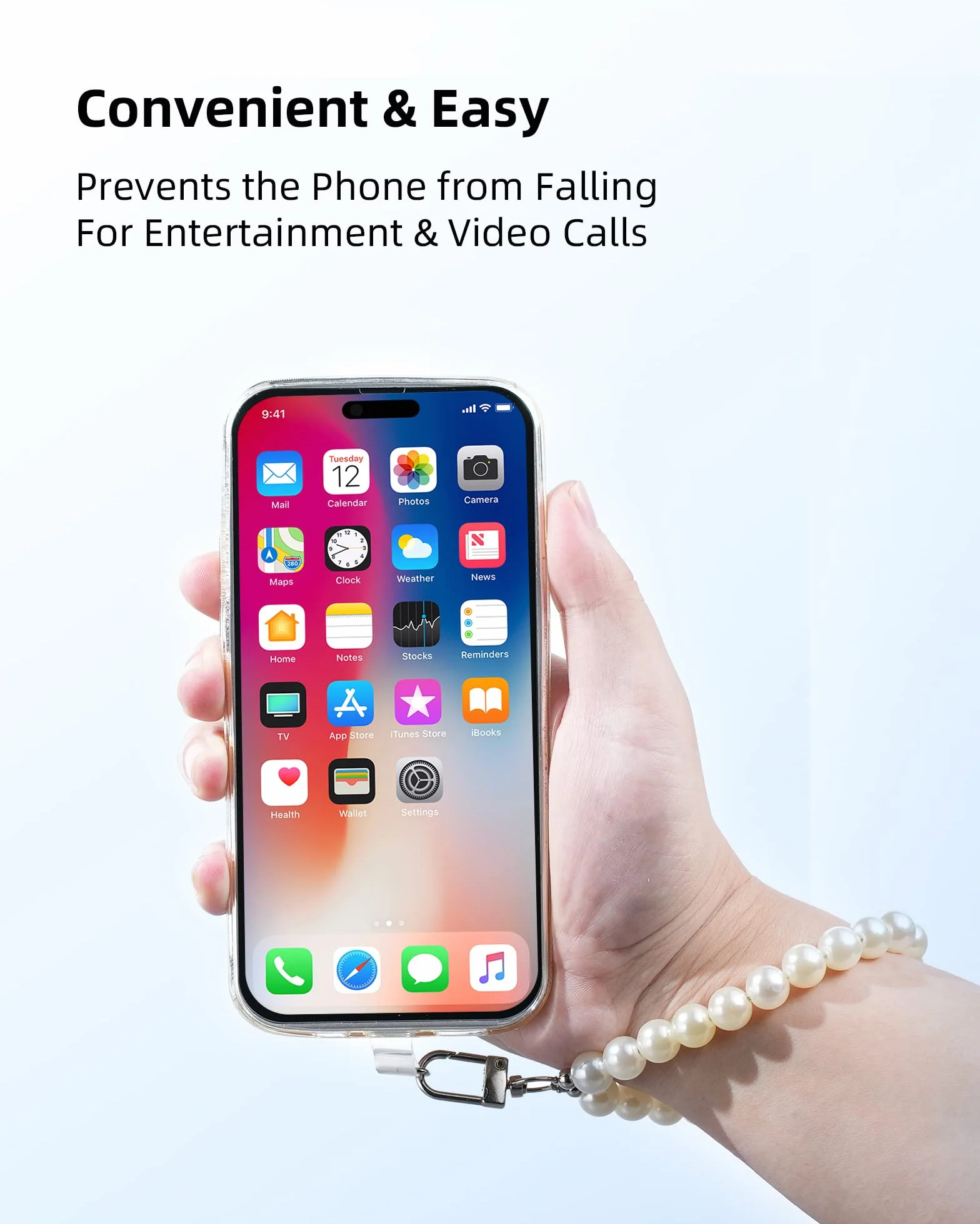 AMAYO - Uniwersalny łańcuszek na telefon komórkowy, zawieszka do telefonu komórkowego, smycz na klucze, pasek na rękę, pasek na telefon, bransoletka, pasek na telefon komórkowy, kompatybilny z każdym