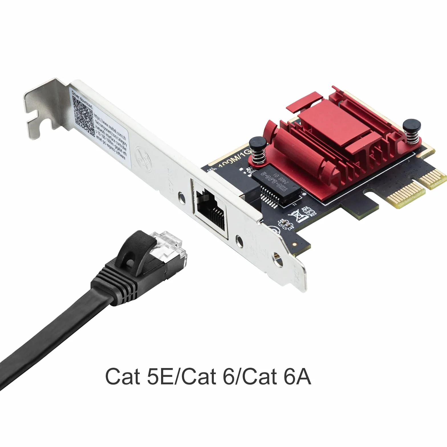 10Gtek 100M/1000M/2.5G NIC Network Card,Single RJ-45 Port,with Realtek RTL8125 Controller,Support Windows Server/Ubuntu/Centos/Debian
