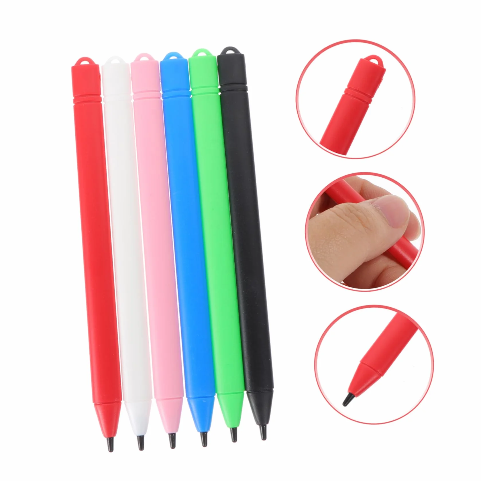 Lot de 6 stylos à dessin pour enfants - Aide à l'écriture épaisse pour peinture et dessin
