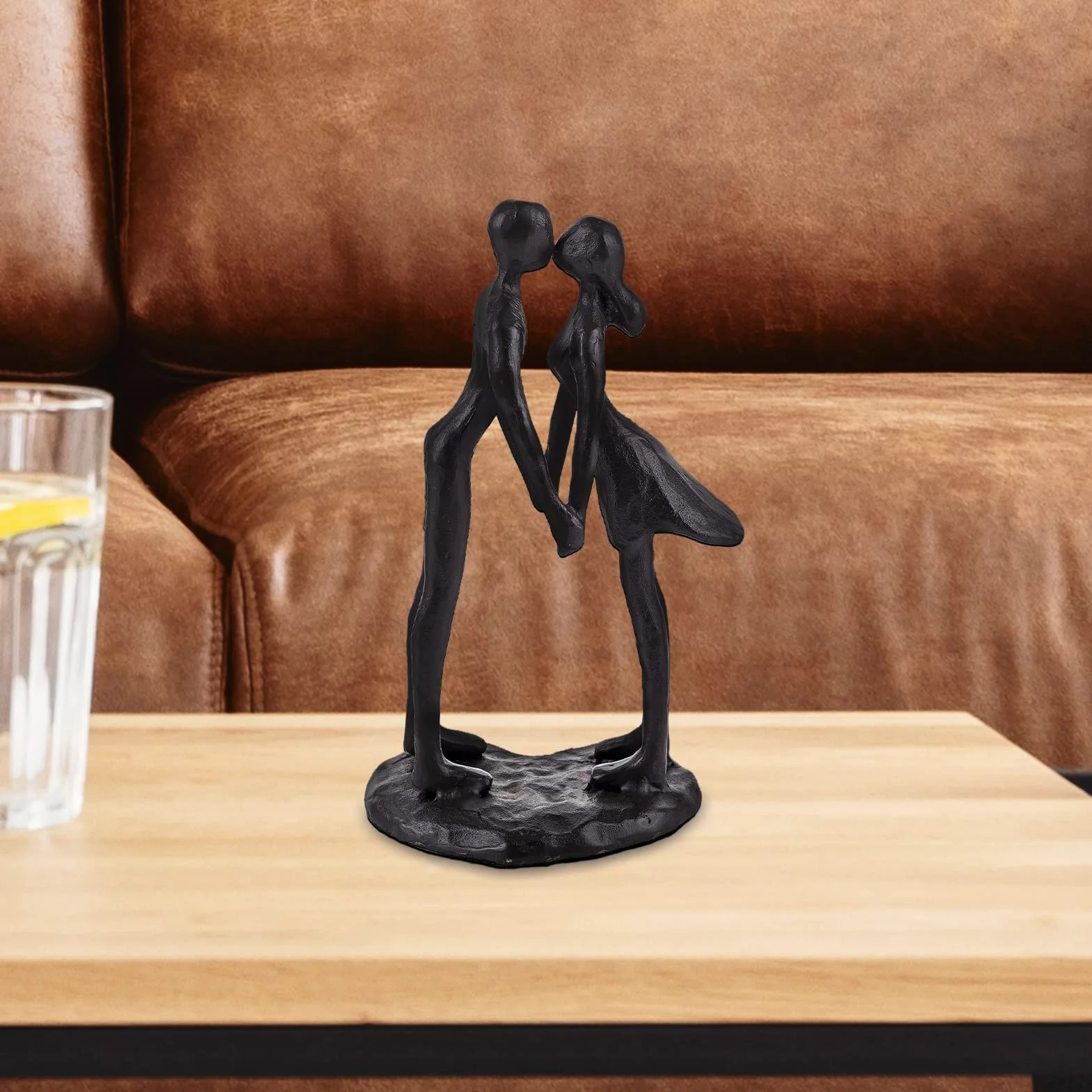 Sziqiqi Statue Couple Amoureux Cadeau Anniversaire Mariage pour Femme Homme Épouse Mari