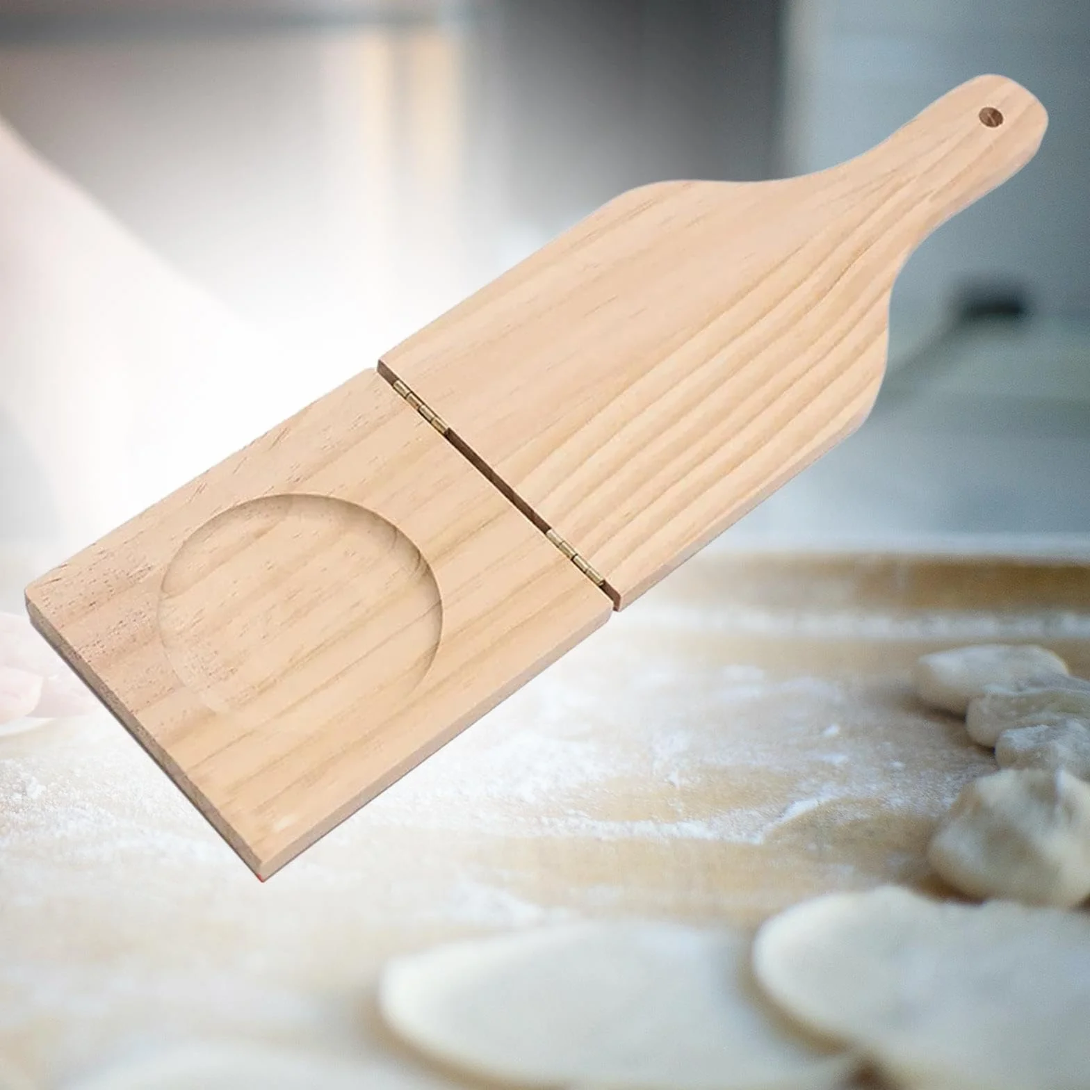 MagiDeal Presse à Bananes Plantain en Bois, Broyeur d'Aliments Ustensile de Cuisine