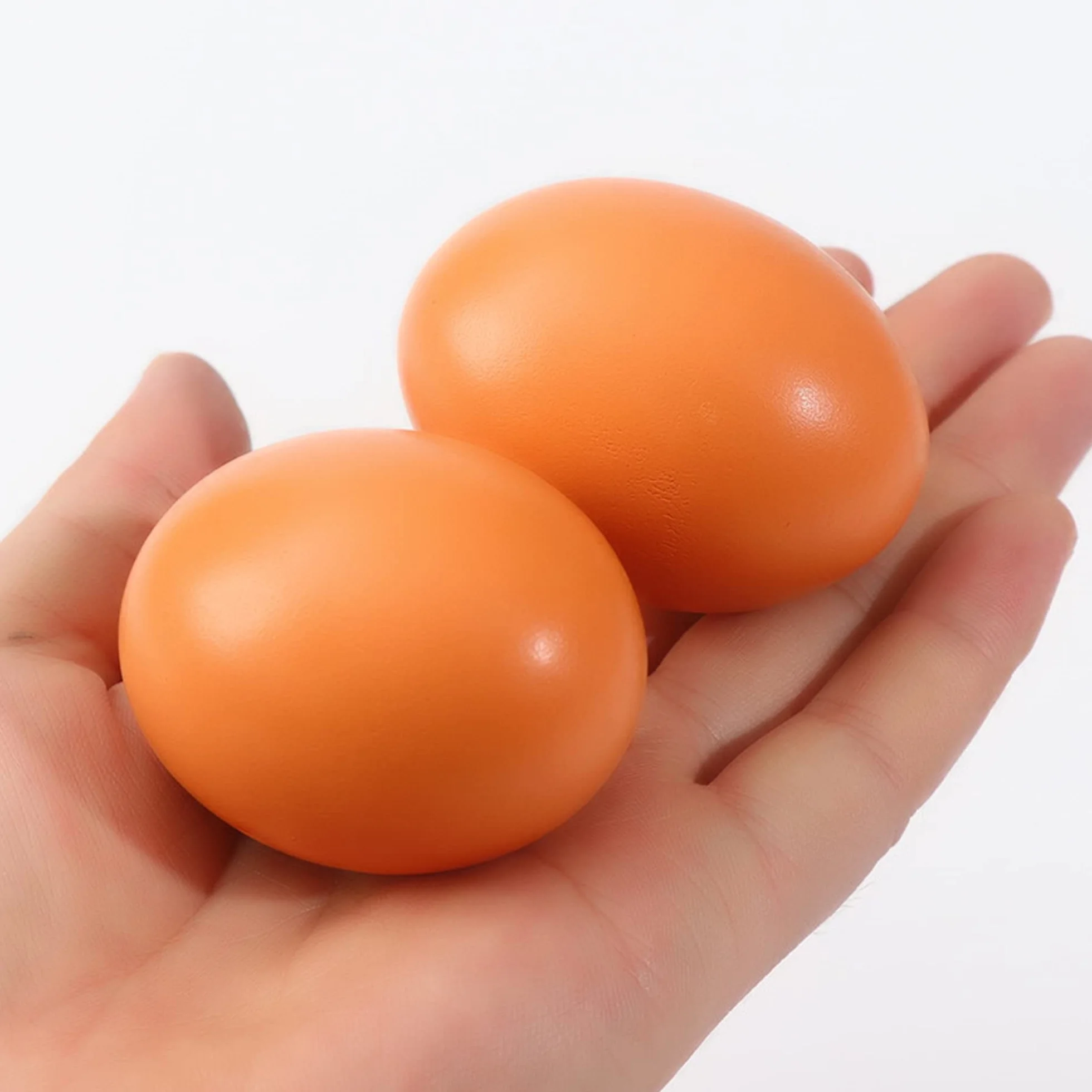 Œufs en Bois Artificiels pour Poules - Lot de 5