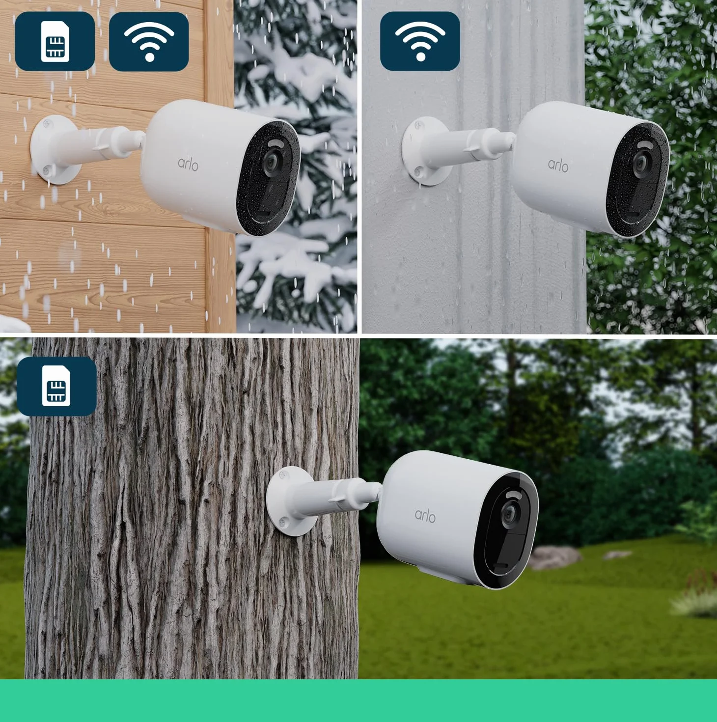 Arlo Go v2 kamera monitorująca, bezprzewodowa, mobilna, HD, LTE, odporna na warunki pogodowe, tryb nocny, dwukierunkowe audio, czujnik ruchu, akumulator, 90-dniowa wersja testowa Arlo Secure, biała,