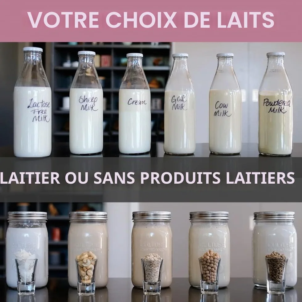Yaourtière en acier inoxydable avec bocal en verre de 1 quart (0,95 litre) et livre de recettes complet pour faire plus de 12 yaourts faits maison sans produits laitiers et au lait