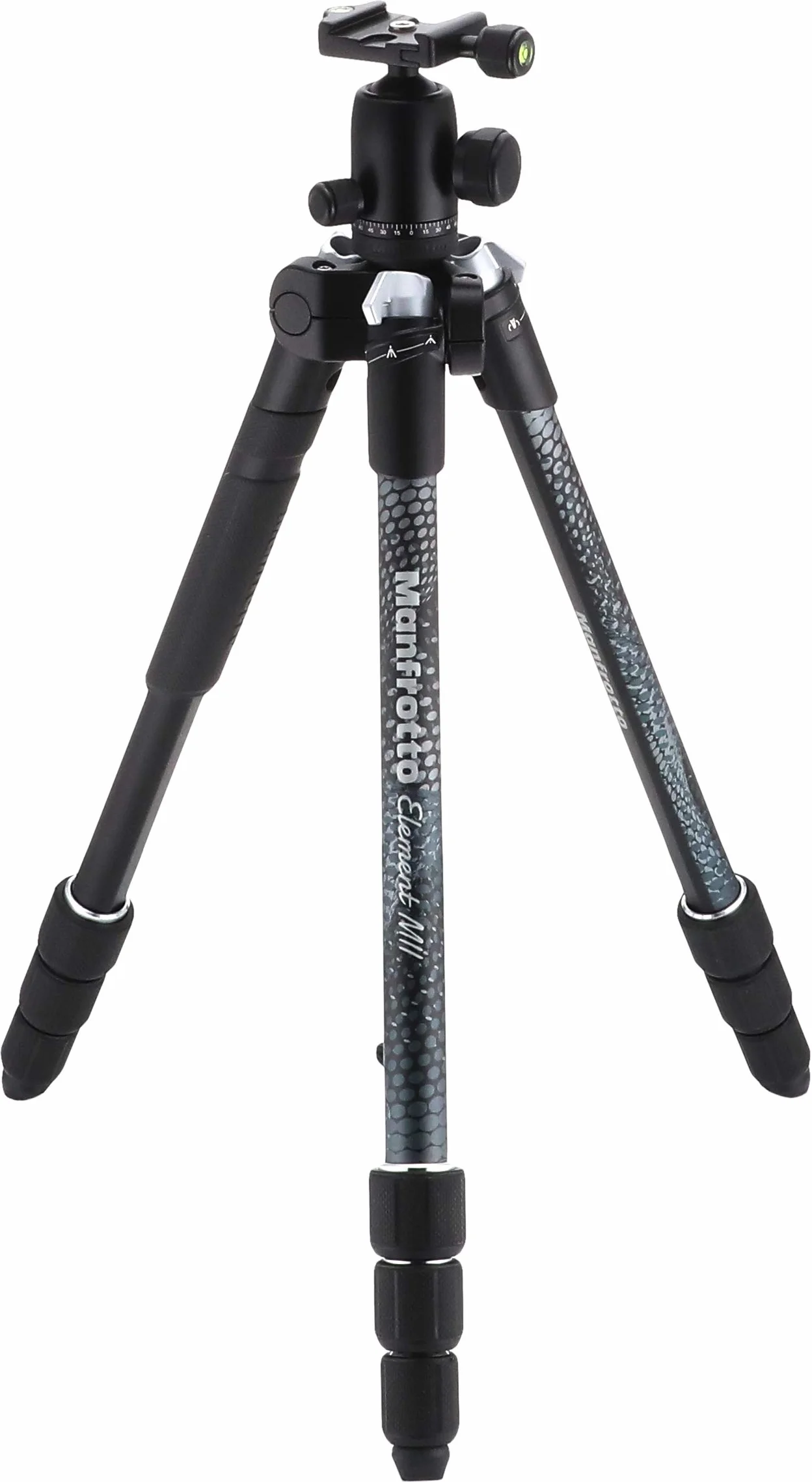 MANFROTTO Trépied Element MII aluminium noir 4 sections BH - MKELMII4BK-BH