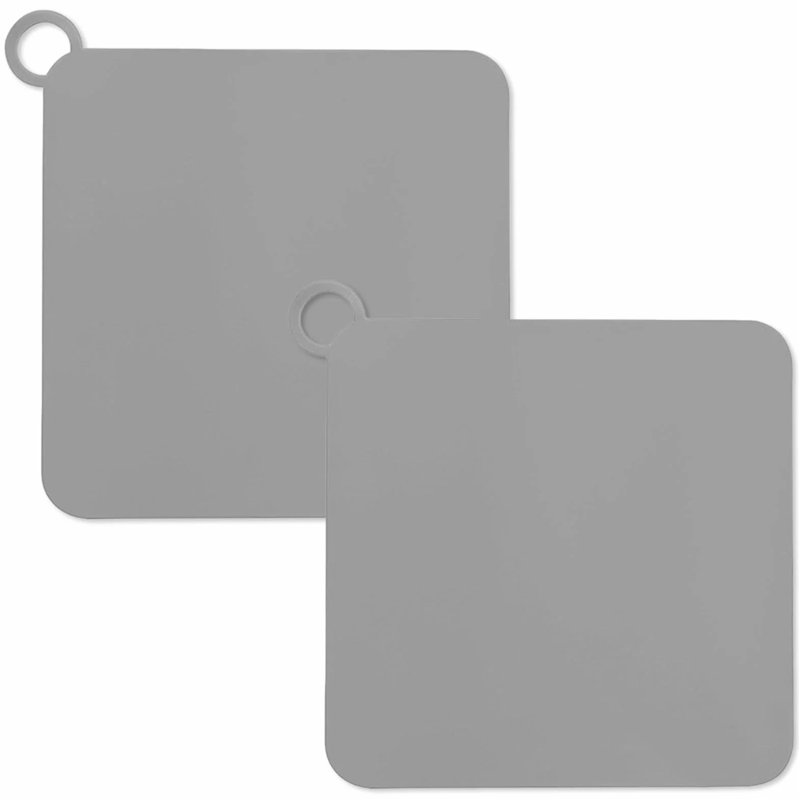 Bouchons de Douche Anti-Odeur en Silicone, Clapet Étanche pour Évier et Baignoire, 2 Pièces (Gris)