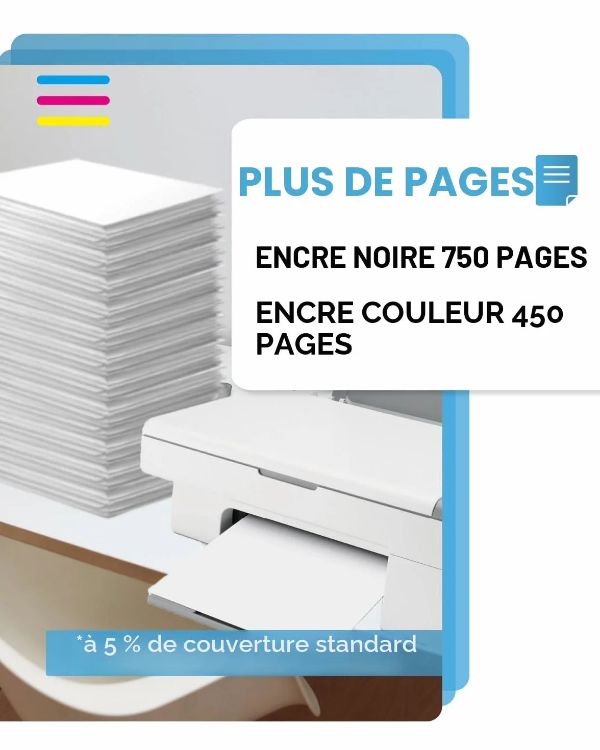 Cartouche Encre 301 XL Remplacement pour HP 301 Noir et Couleur, Imprimante 301 pour DeskJet 3050 1050 J410 2544 Envy 4500 4504 OfficeJet 2620 4630 4632 4634
