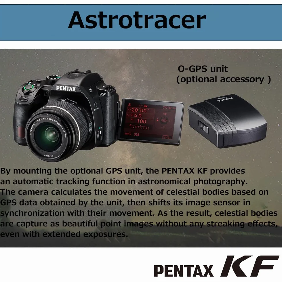 PENTAX KF korpus lustrzanki cyfrowej z matrycą APS-C, odporny na kurz i warunki atmosferyczne, ruchomy ekran LCD, czarny