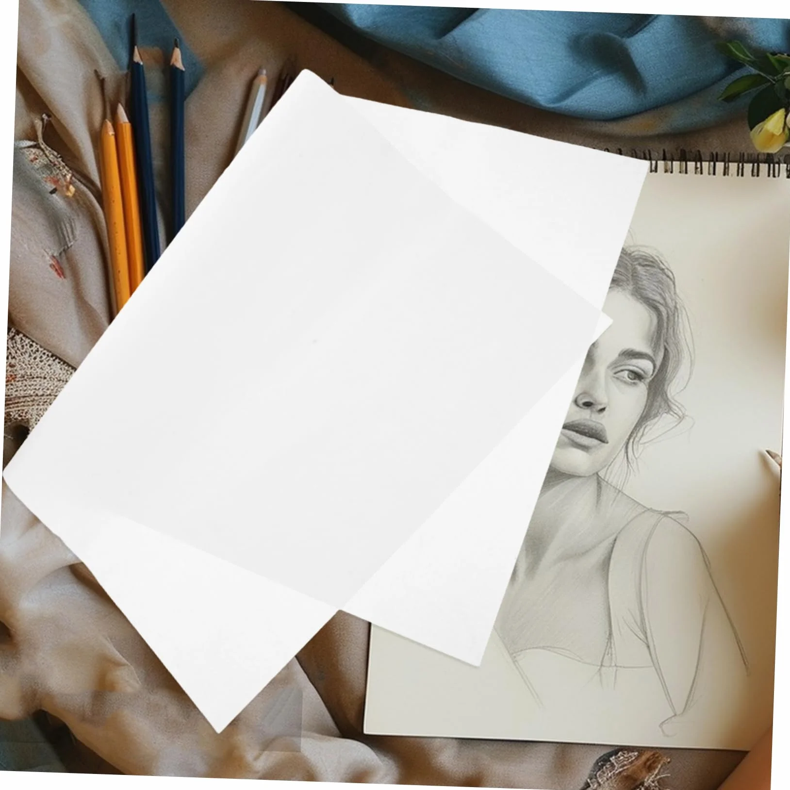PLAFOPE 50 Feuilles Papier Journal Vierges Croquis Artistiques