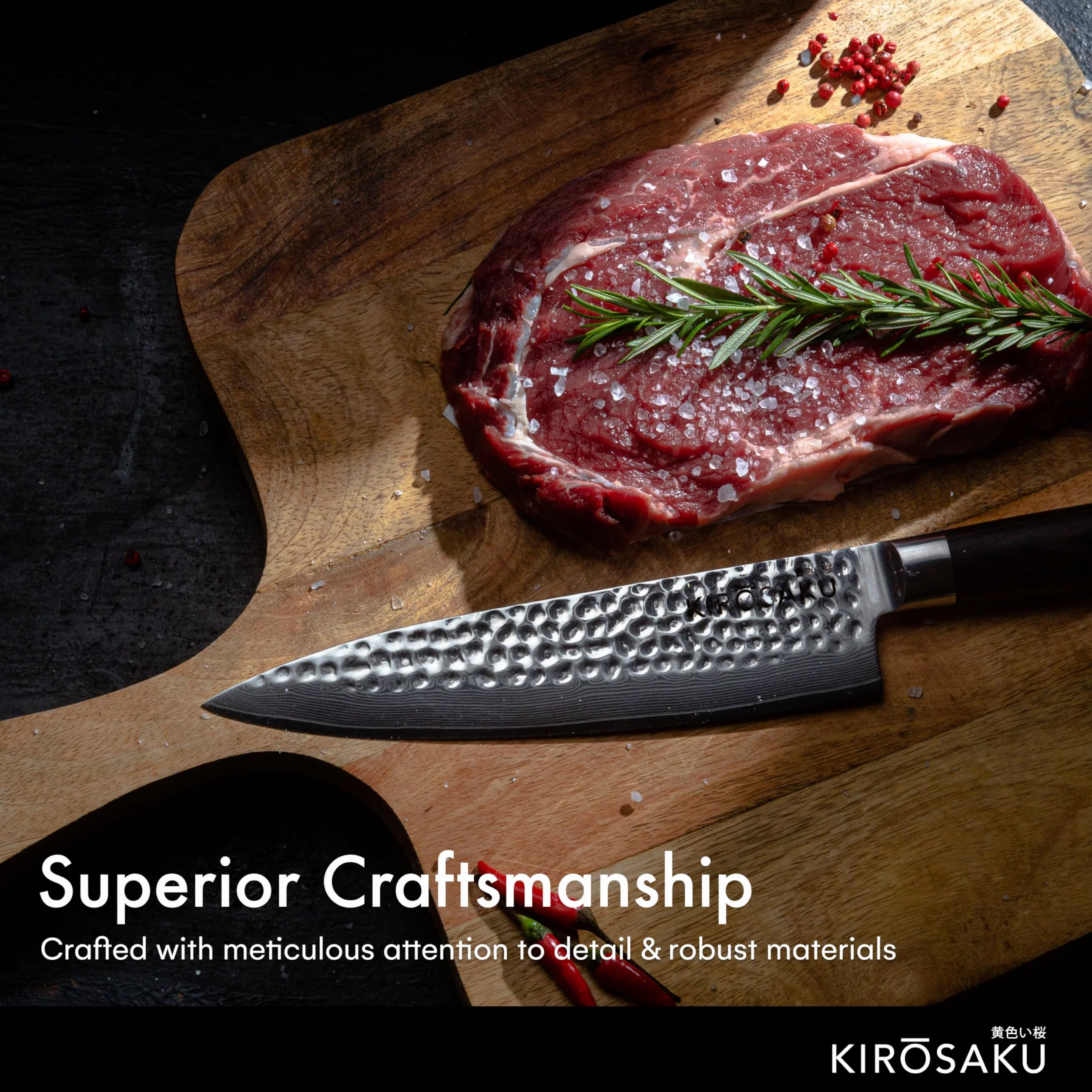 Couteau Cuisine De Qualité Supérieure 20 Cm - Couteau Japonais Très Tranchant En Acier Damas Haute Qualité, Couteau De Cuisine Polyvalent, Couteau Cuisine à Sushi.