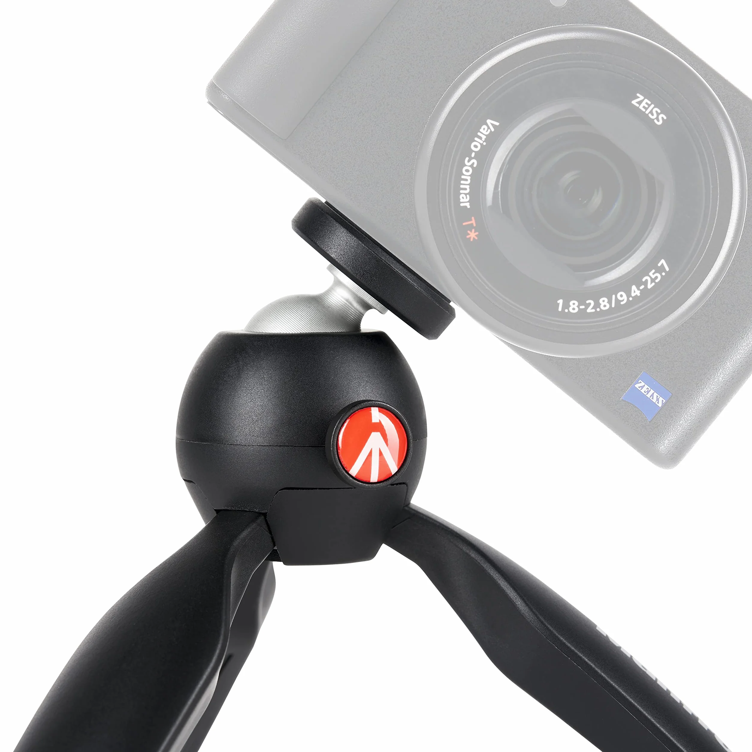 Manfrotto MTPIXIMII-B, mini statyw PIXI z uchwytem do kompaktowych kamer systemowych, wyprodukowany we Włoszech, do lustrzanek cyfrowych, lustrzanek, wideo, kompaktowych rozmiarów, technopolimeru i aluminium, czarny