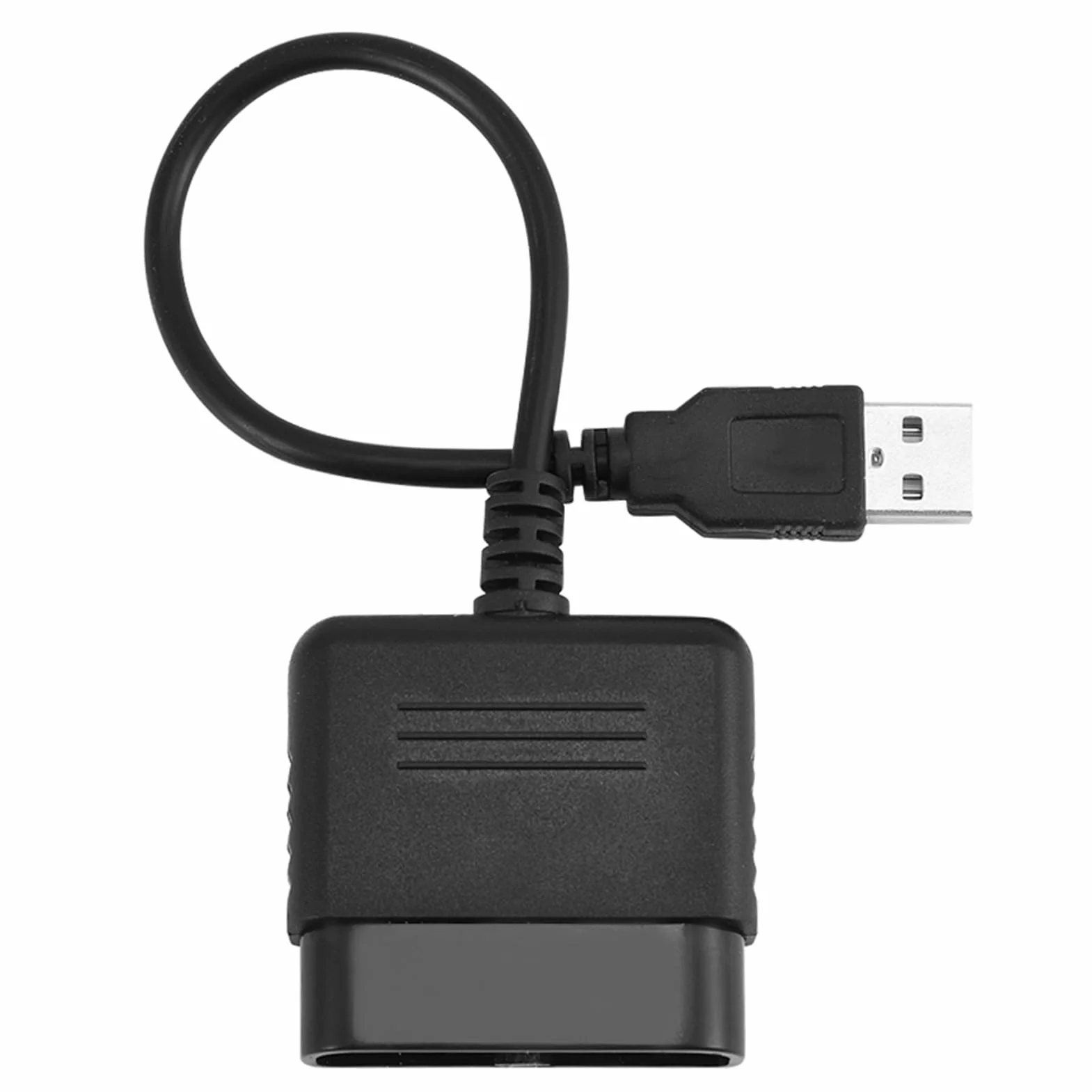 Adaptateur PS2 USB Convertisseur Câble Jeux PS2 vers PS3 PC Manettes Originales Double Vibration Compatible Windows ABS