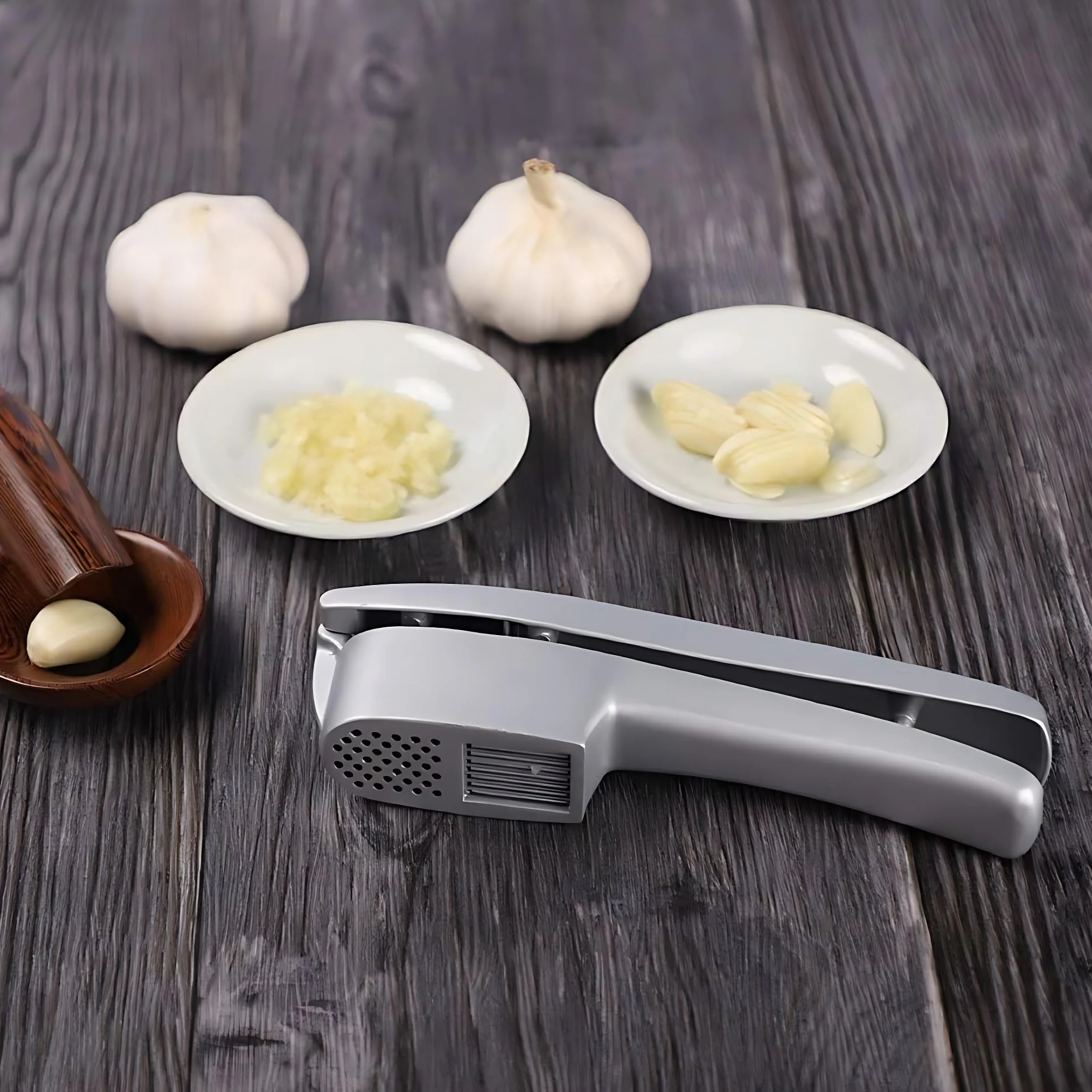 Presse Ail Manuel Professionnel Coupe Hachoir Garlic Press Poignée Epaisse Cuisine Accessoires
