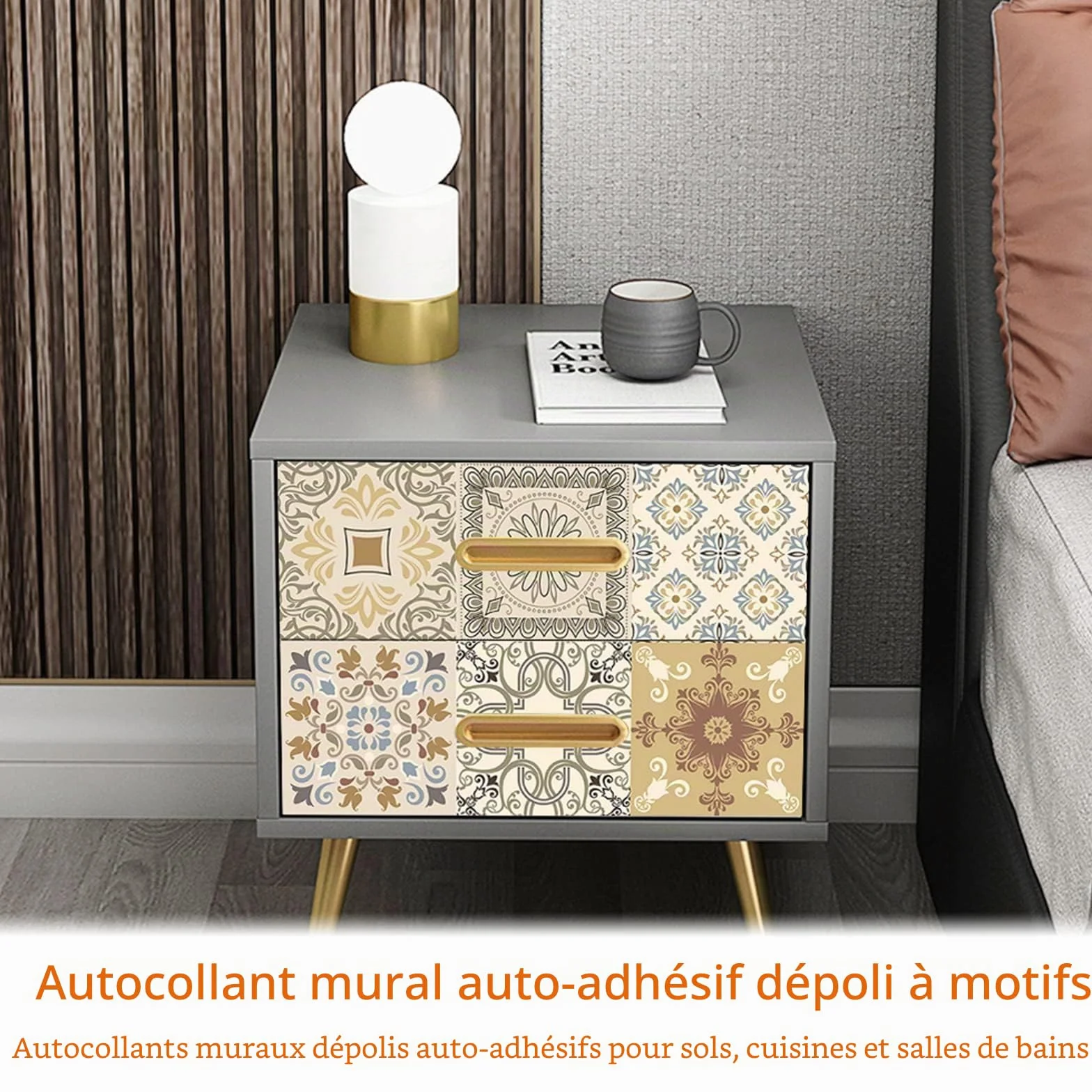 Stickers Carrelage Salle De Bain 15x15 Autocollant Carreaux Adhésif Mosaïque Étanche Style Marocain 20 Pièces
