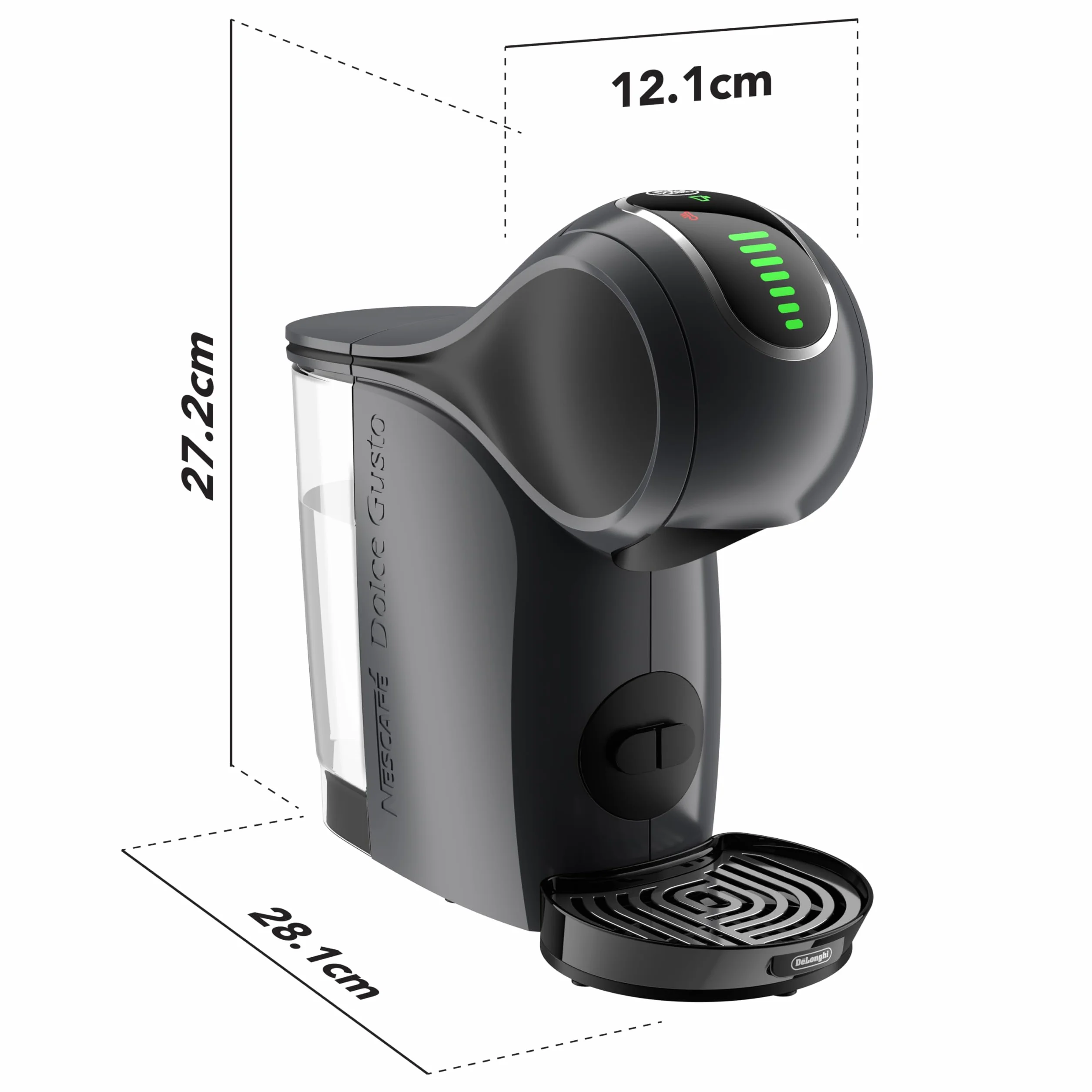 De'Longhi Nescafé Dolce Gusto, Genio S Touch EDG426.GY, machine à café à capsules, espresso, cappuccino, café au lait et plus encore, gris ardoise