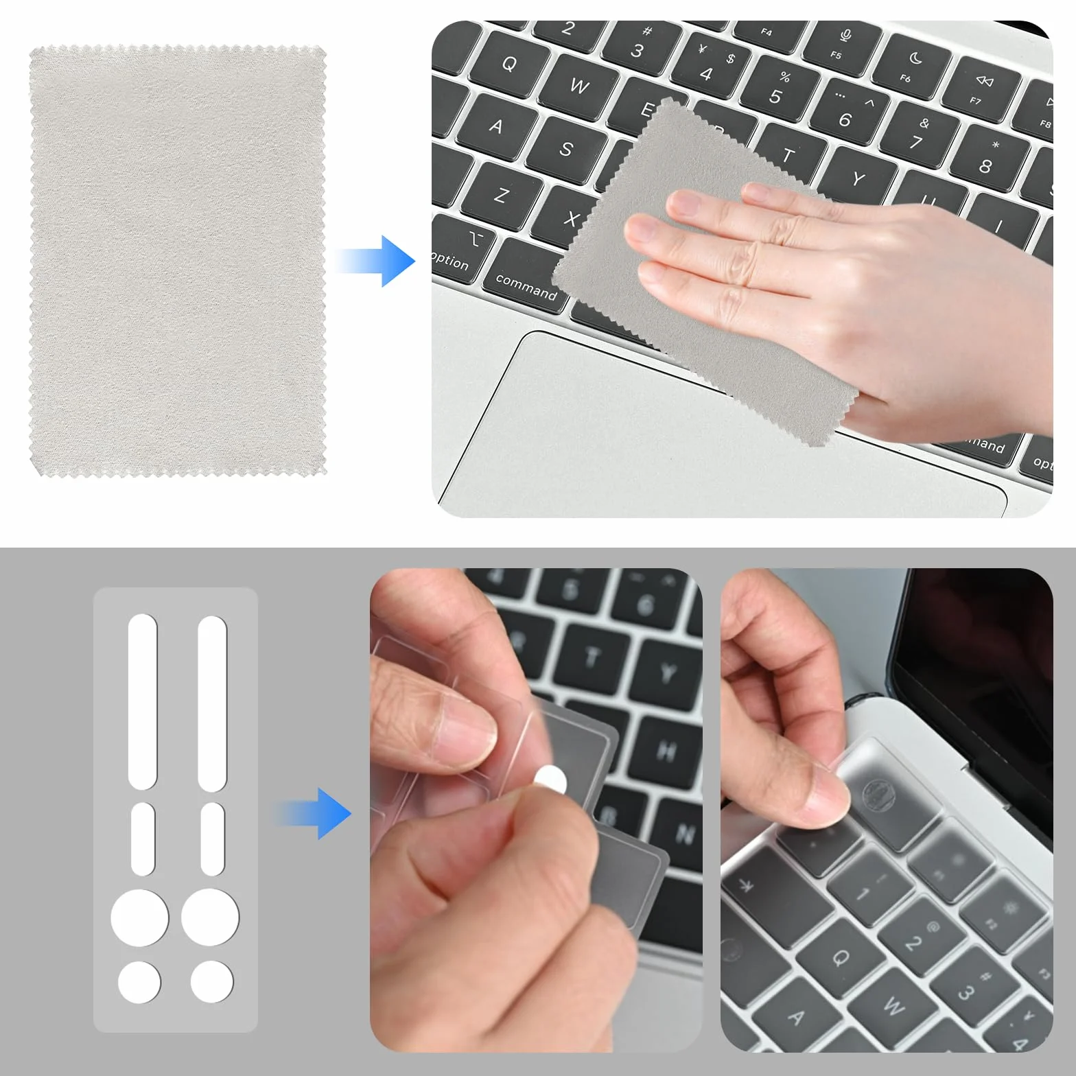 Protection Clavier Compatible MacBook Air M5 M4 M3 M2 13.6" 15" 2026-2022 MacBook Pro M5-M1 Pro/Max 14" 16" 2026-2021 TPU Clair