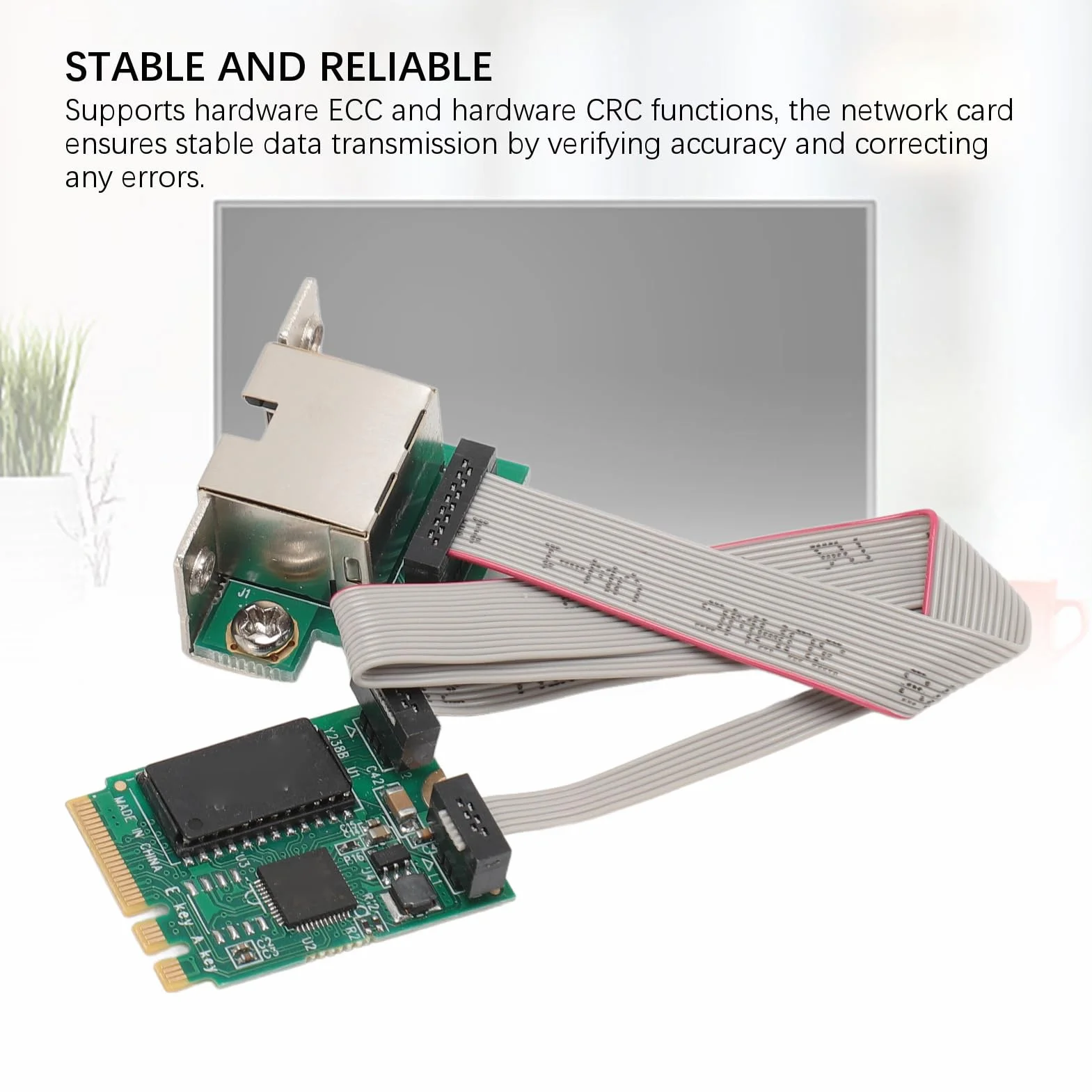 Adapter Ethernet M.2 A E Key 2.5G, Karta Sieciowa RJ45 Gigabit Ethernet RTL8125B, dla Systemu 7/8/8.1/10, Serwer 2008/2012/2016, dla Systemu Linux