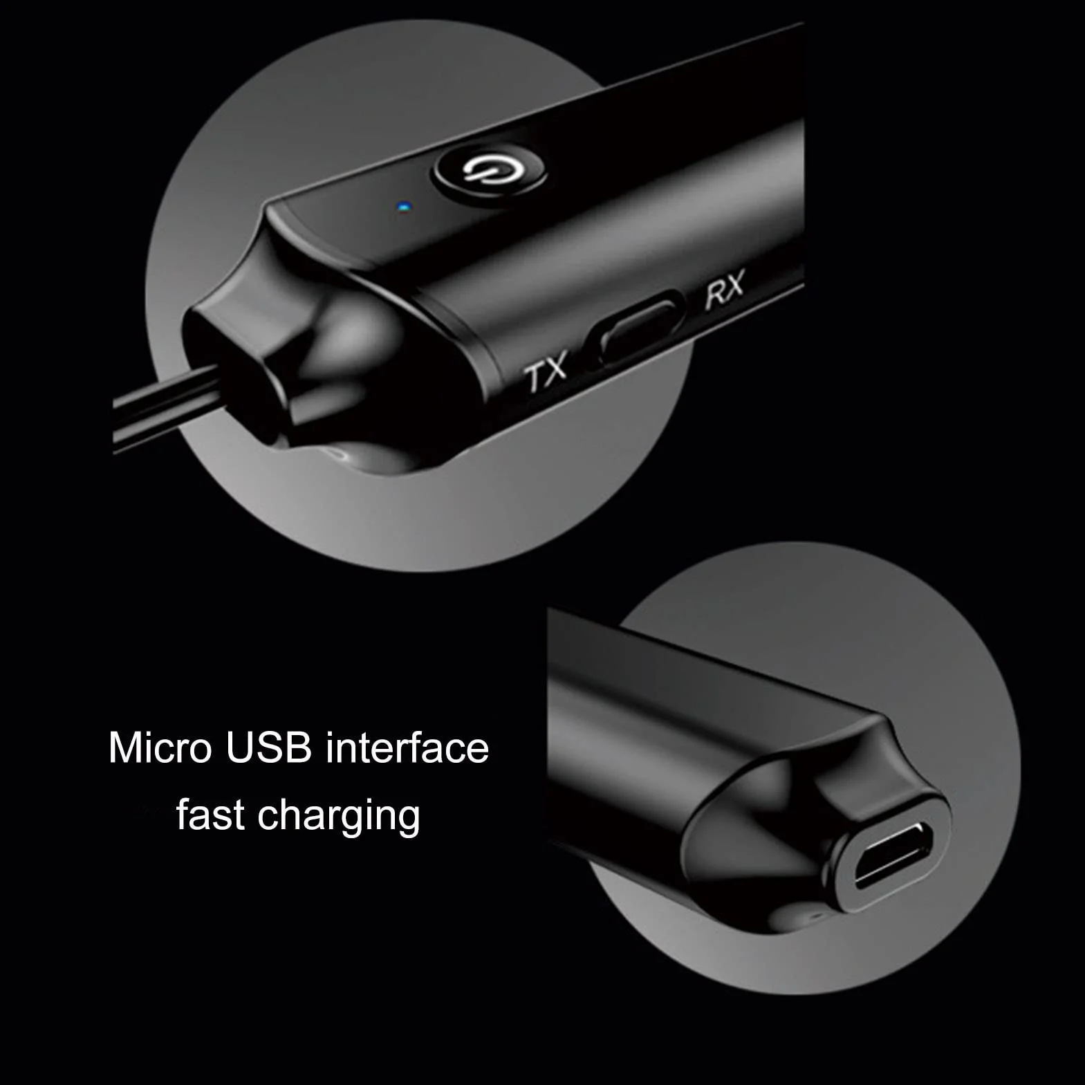 Nadajnik Bluetooth Odbiornik 2 w 1 Bezprzewodowy Adapter Audio USB Adapter Audio Bluetooth 5.0 z Interfejsem Stereo 3,5 Mm do Telewizora Projektor Głośnik Samochodowy Komputer