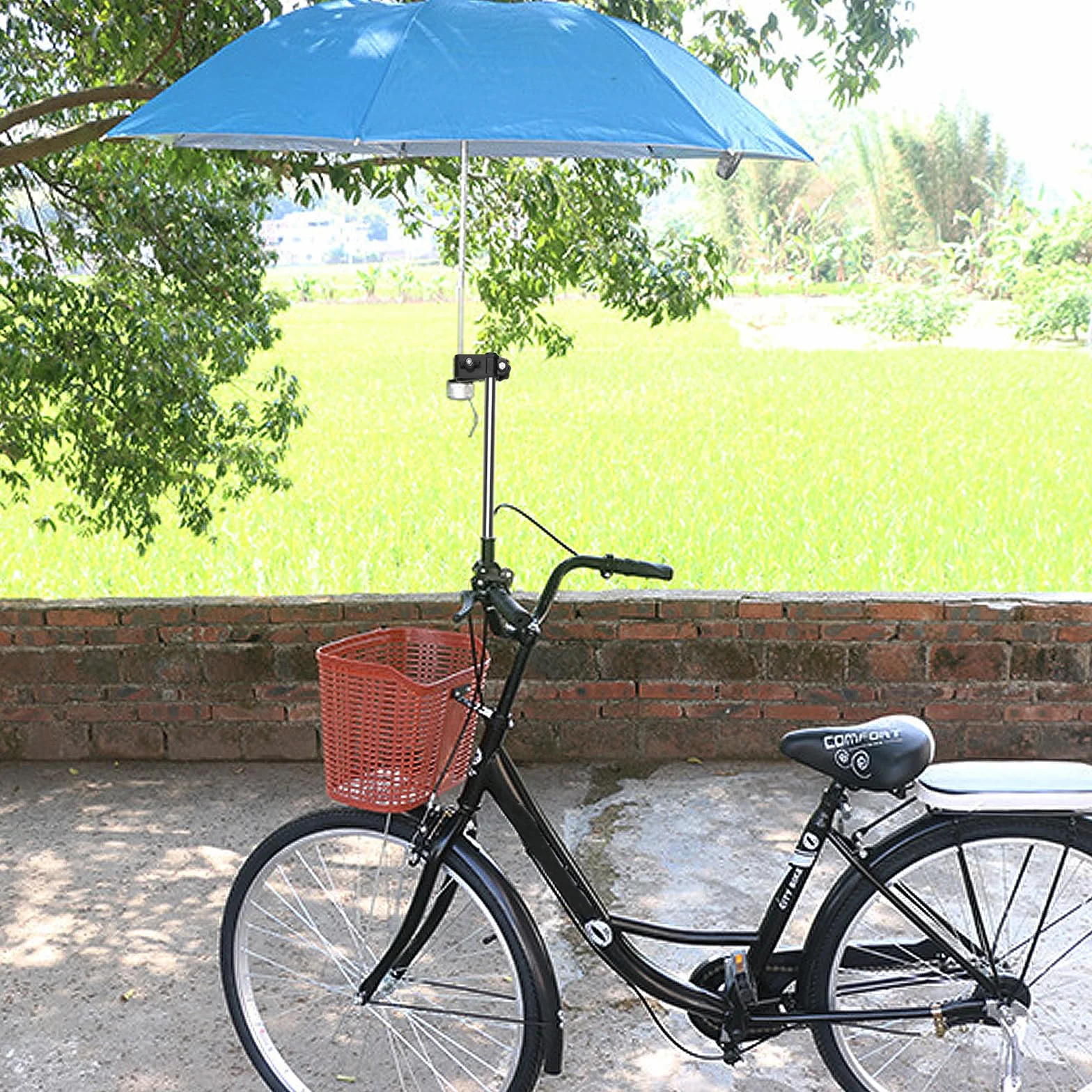 Support de parapluie universel en acier inoxydable pour vélo poussette chaise de pêche