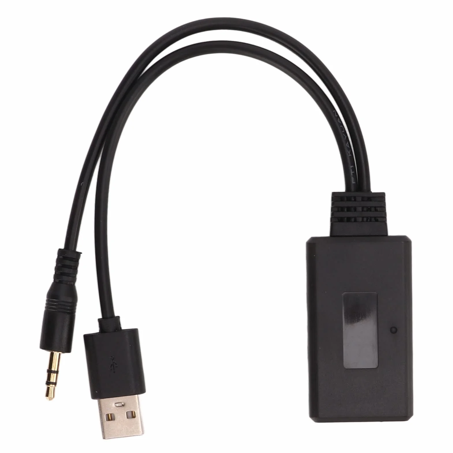 Yosoo Samochodowy sprzęt audio Bluetooth, uniwersalny odbiornik Bluetooth 5.0 samochodowy adapter audio stereo USB samochodowy kabel Aux