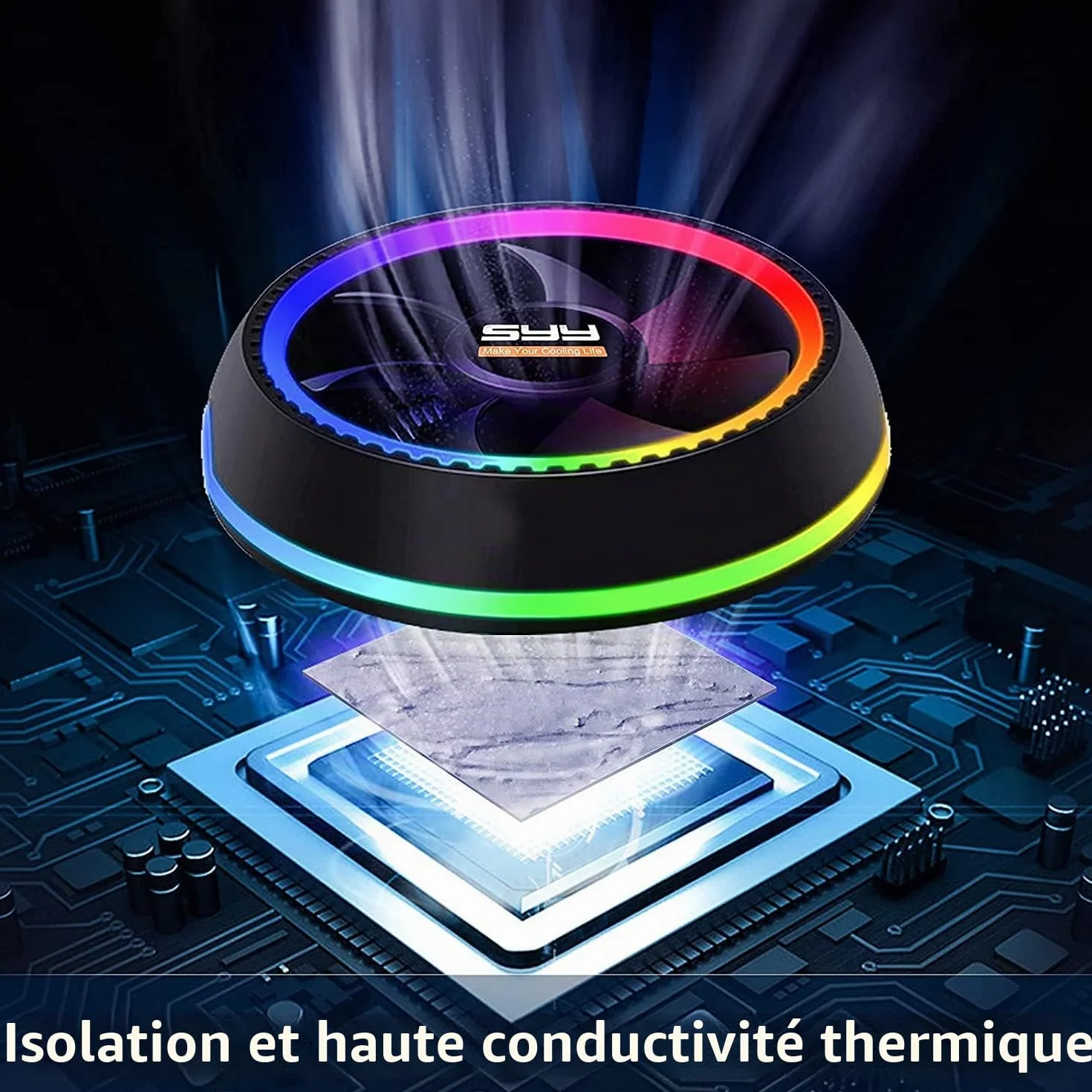 Pâte thermique 8 g avec kit d'outils pour processeur circuit intégré refroidisseurs haute performance à base de carbone