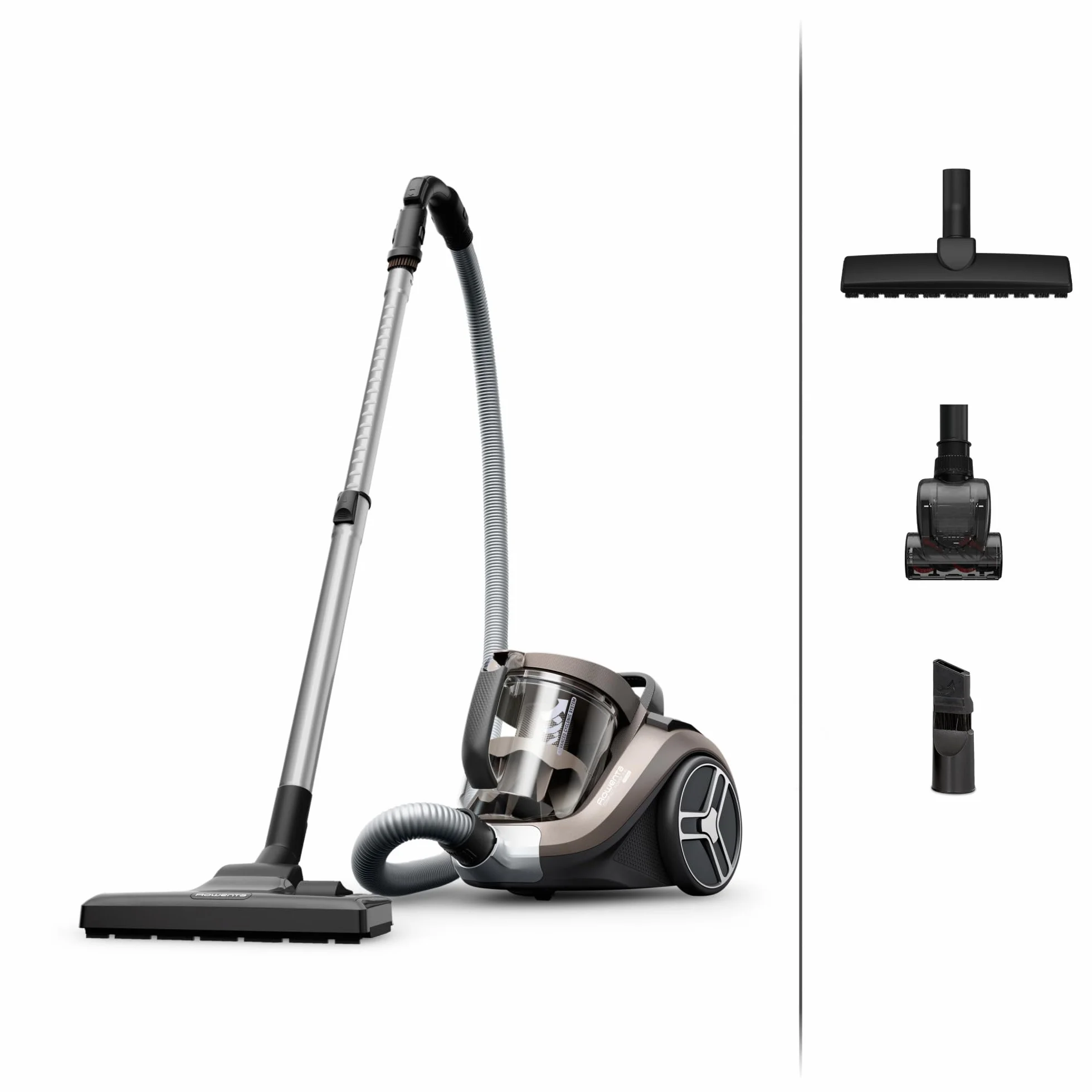 Rowenta Compact Power XXL Animal Aspirateur sans sac, Moteur basse consommation 900W max, Haute filtration, Bac à poussière 2,5L, Compact, RO4B50EA, Cigarillo