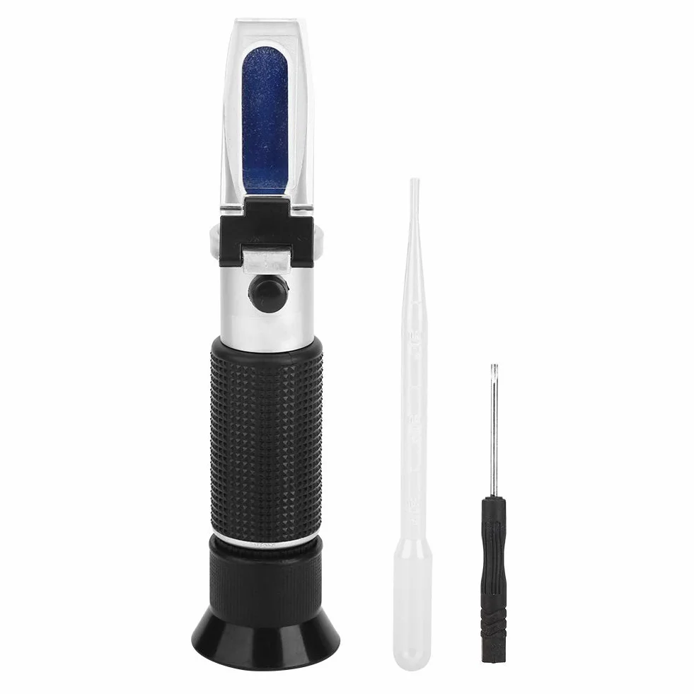 Omabeta Réfractomètre Vétérinaire pour Colostrum Réfractomètre Brix 21 * 9 * 5 Réfractomètre Compteur de Test de Sucre 0-20% avec Indice Précis pour la Compensation Automatique de la Température